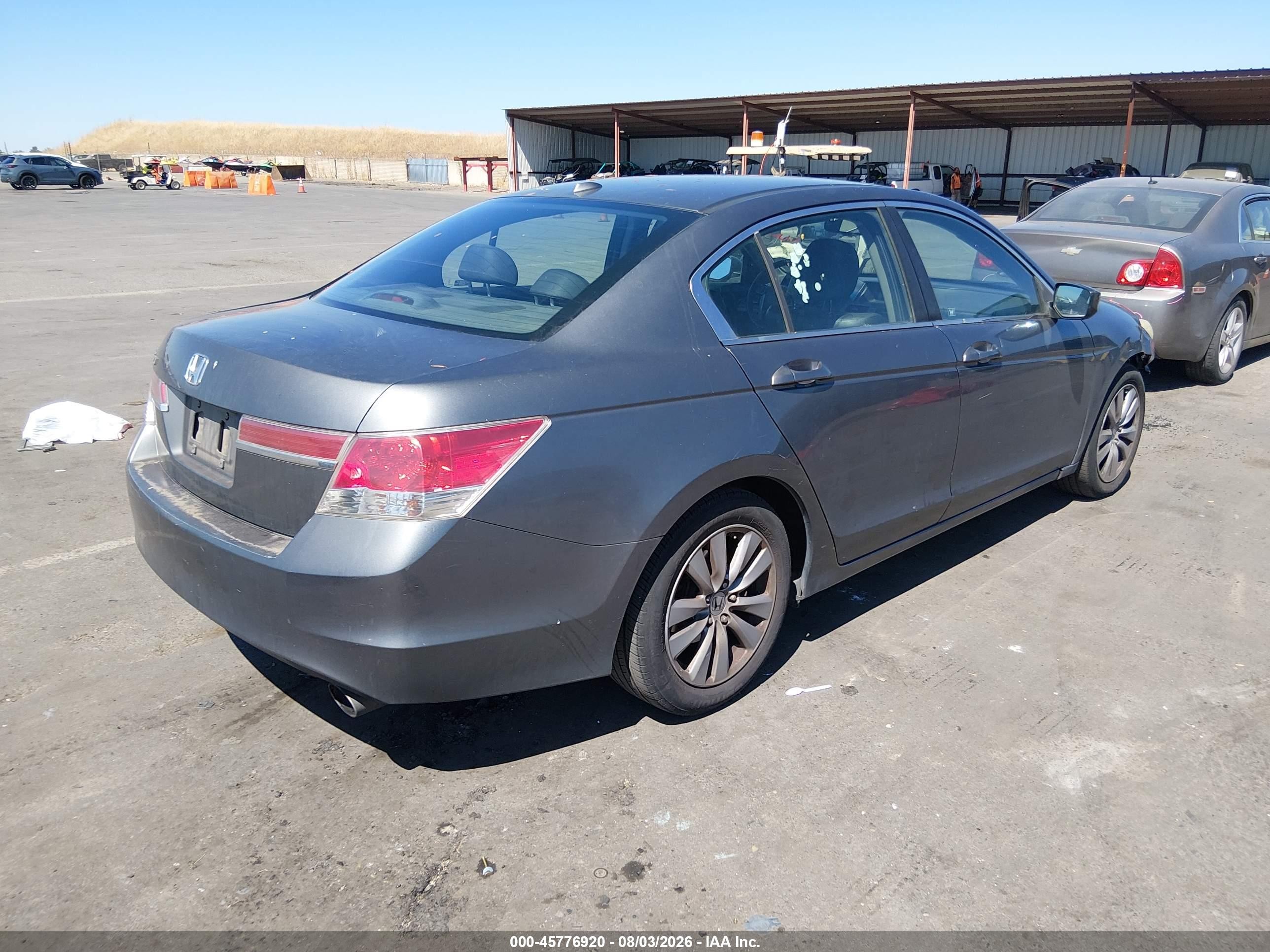 2011 Honda Accord 2.4 Ex-l Gray vin: 1HGCP2F83BA000705