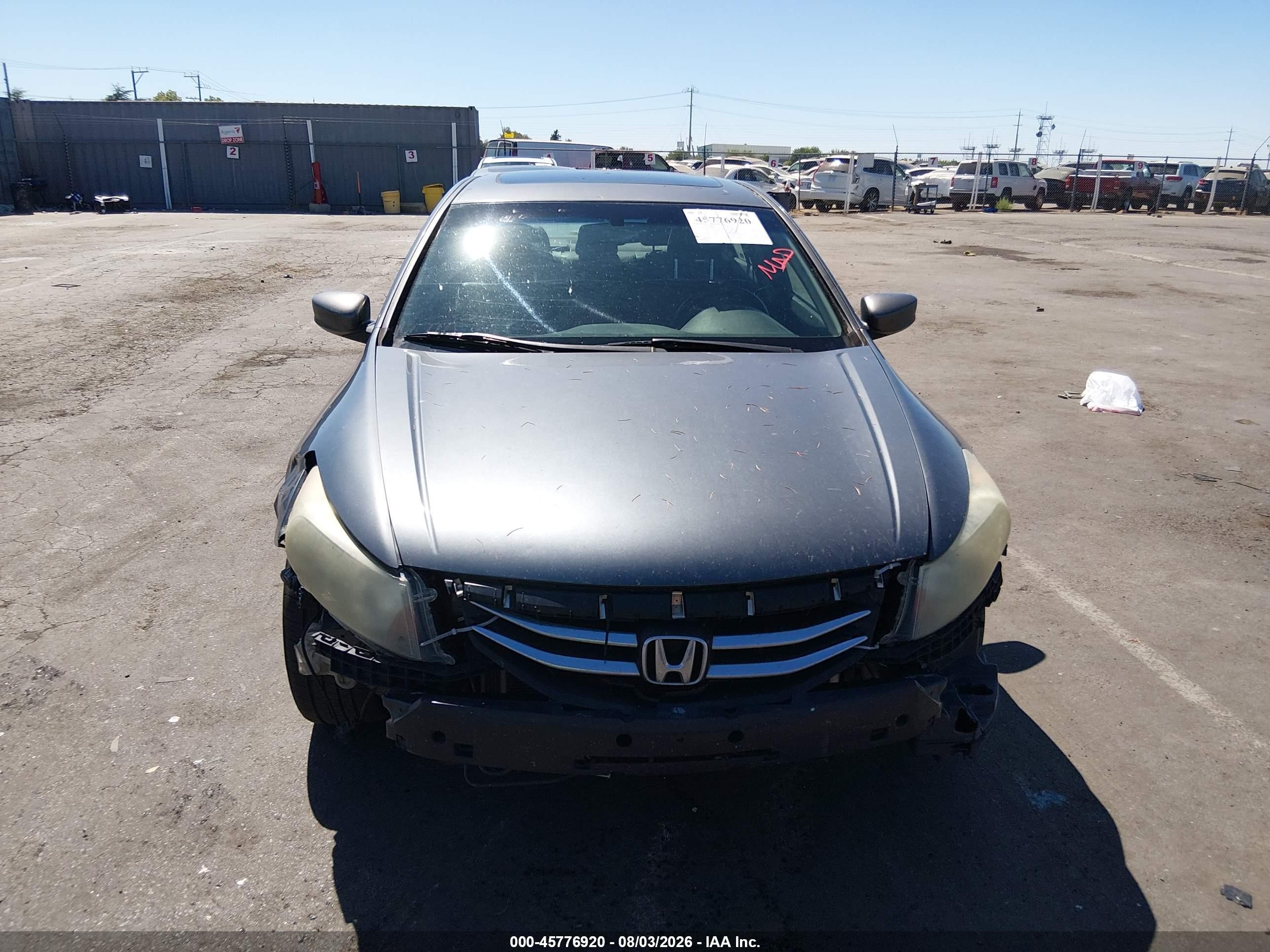 2011 Honda Accord 2.4 Ex-l Gray vin: 1HGCP2F83BA000705