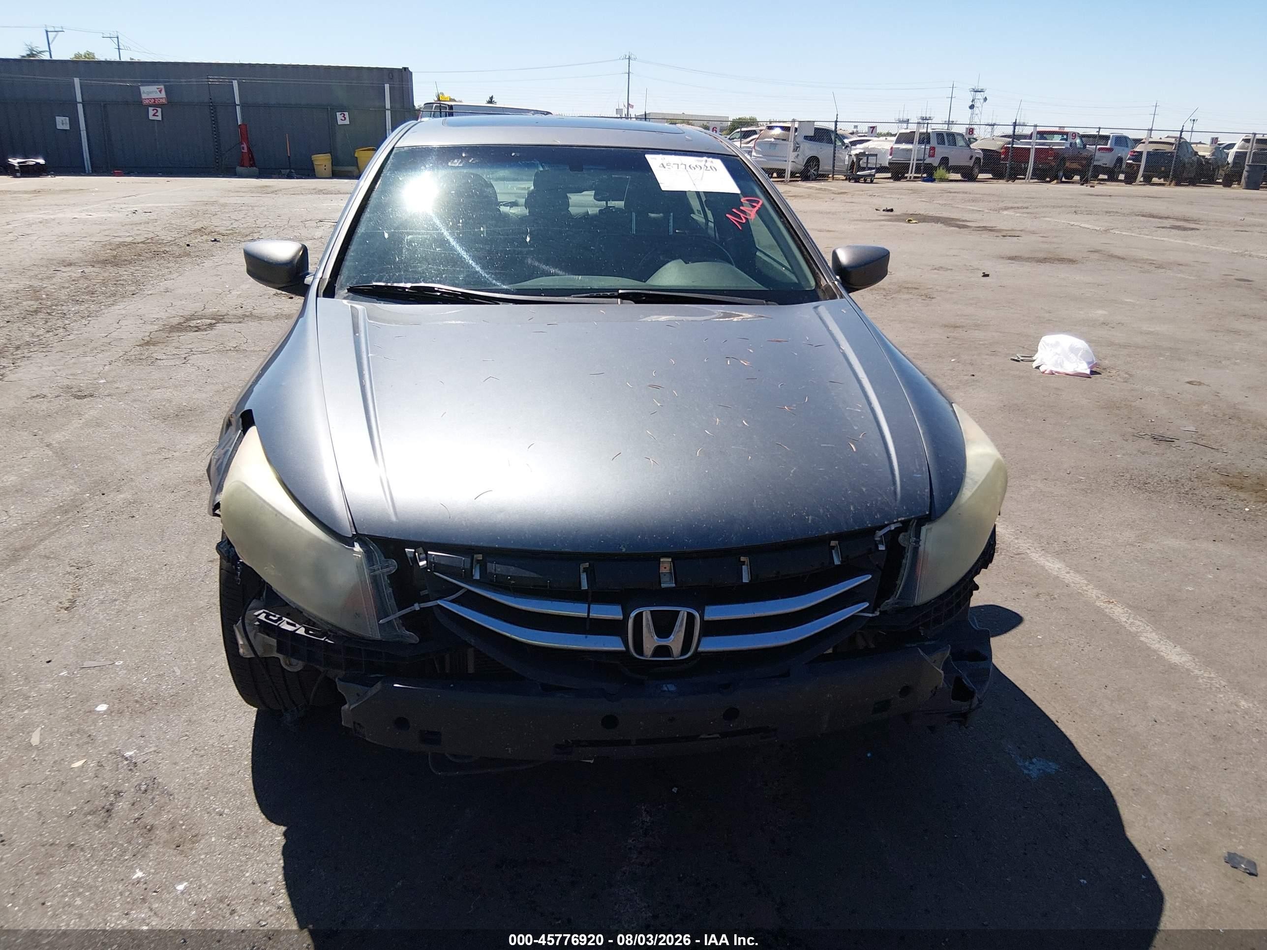 2011 Honda Accord 2.4 Ex-l Gray vin: 1HGCP2F83BA000705