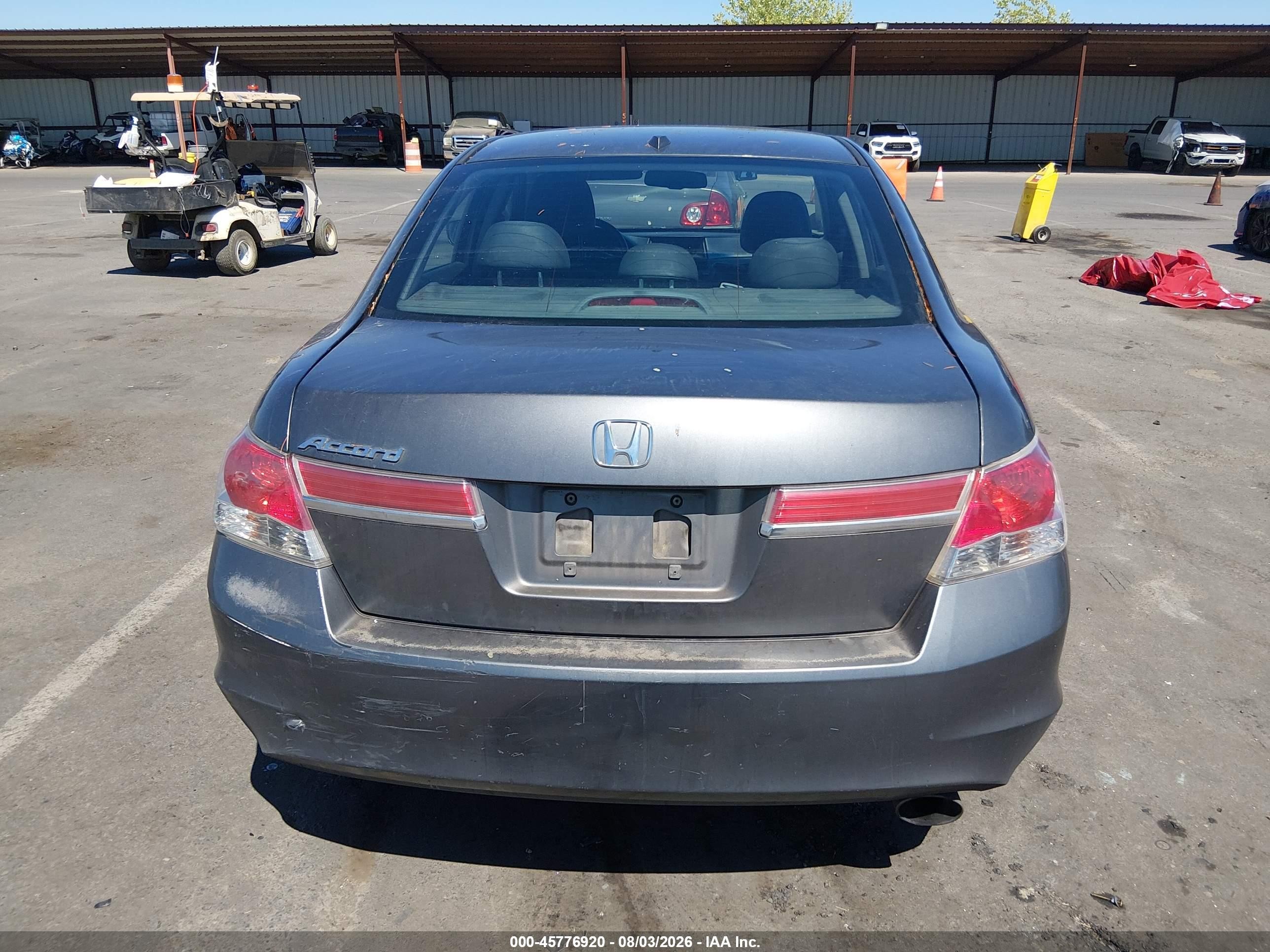2011 Honda Accord 2.4 Ex-l Gray vin: 1HGCP2F83BA000705