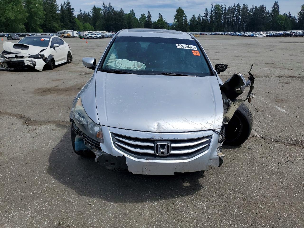 2011 Honda Accord Exl Серебряный vin: 1HGCP2F83BA027435