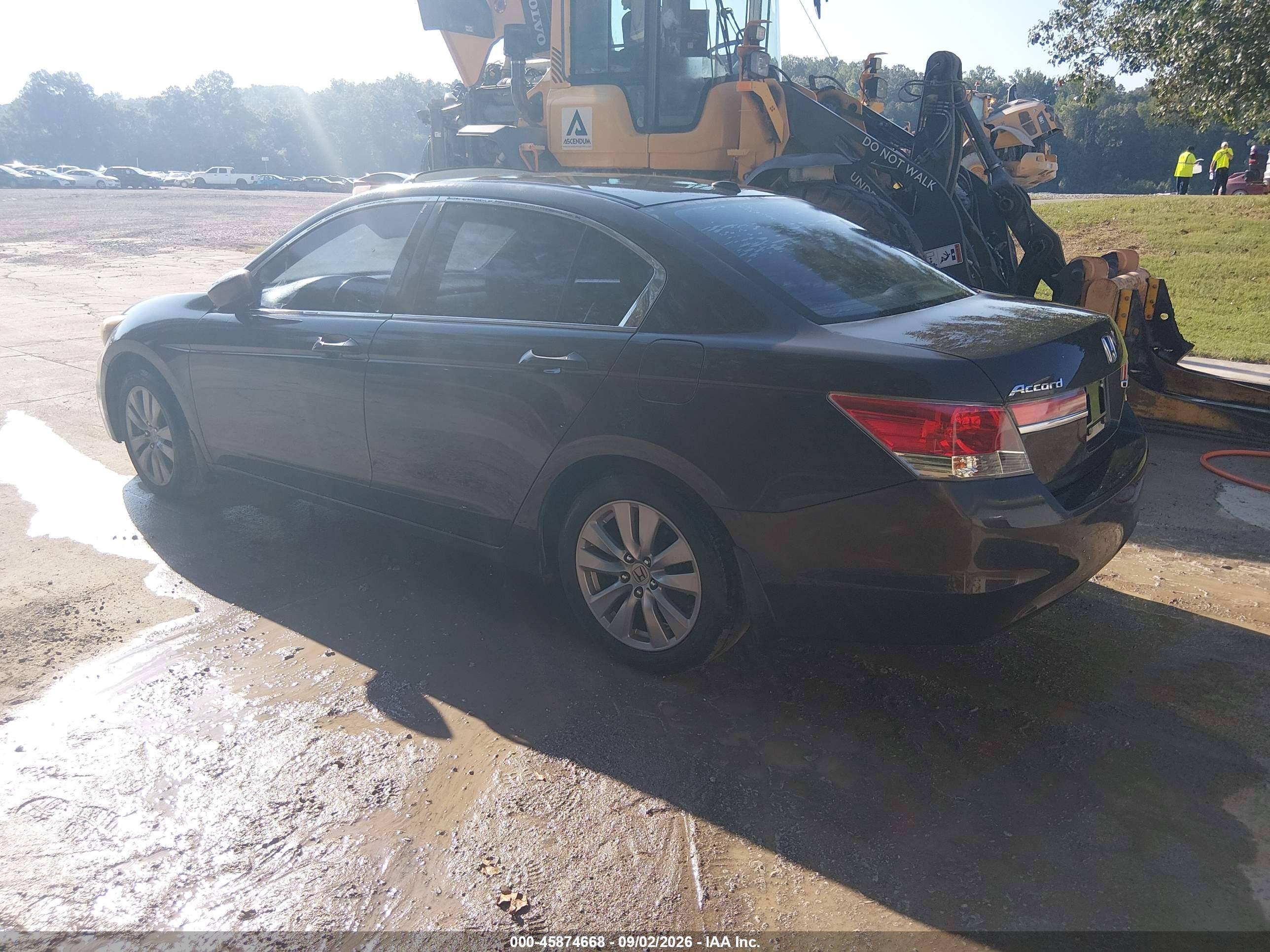 2011 Honda Accord 2.4 Ex-l Gray vin: 1HGCP2F83BA069717
