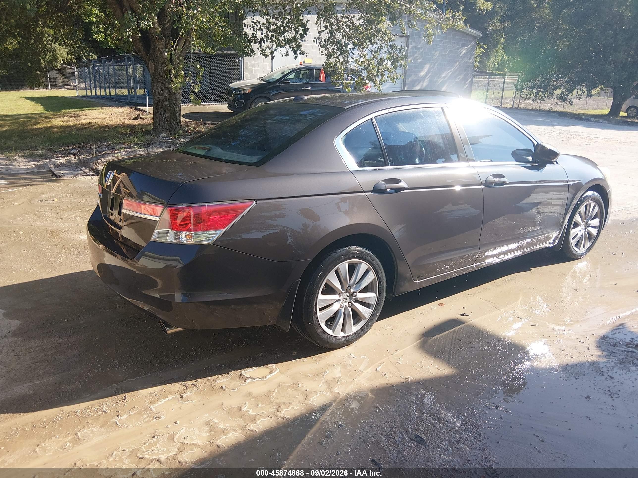 2011 Honda Accord 2.4 Ex-l Gray vin: 1HGCP2F83BA069717