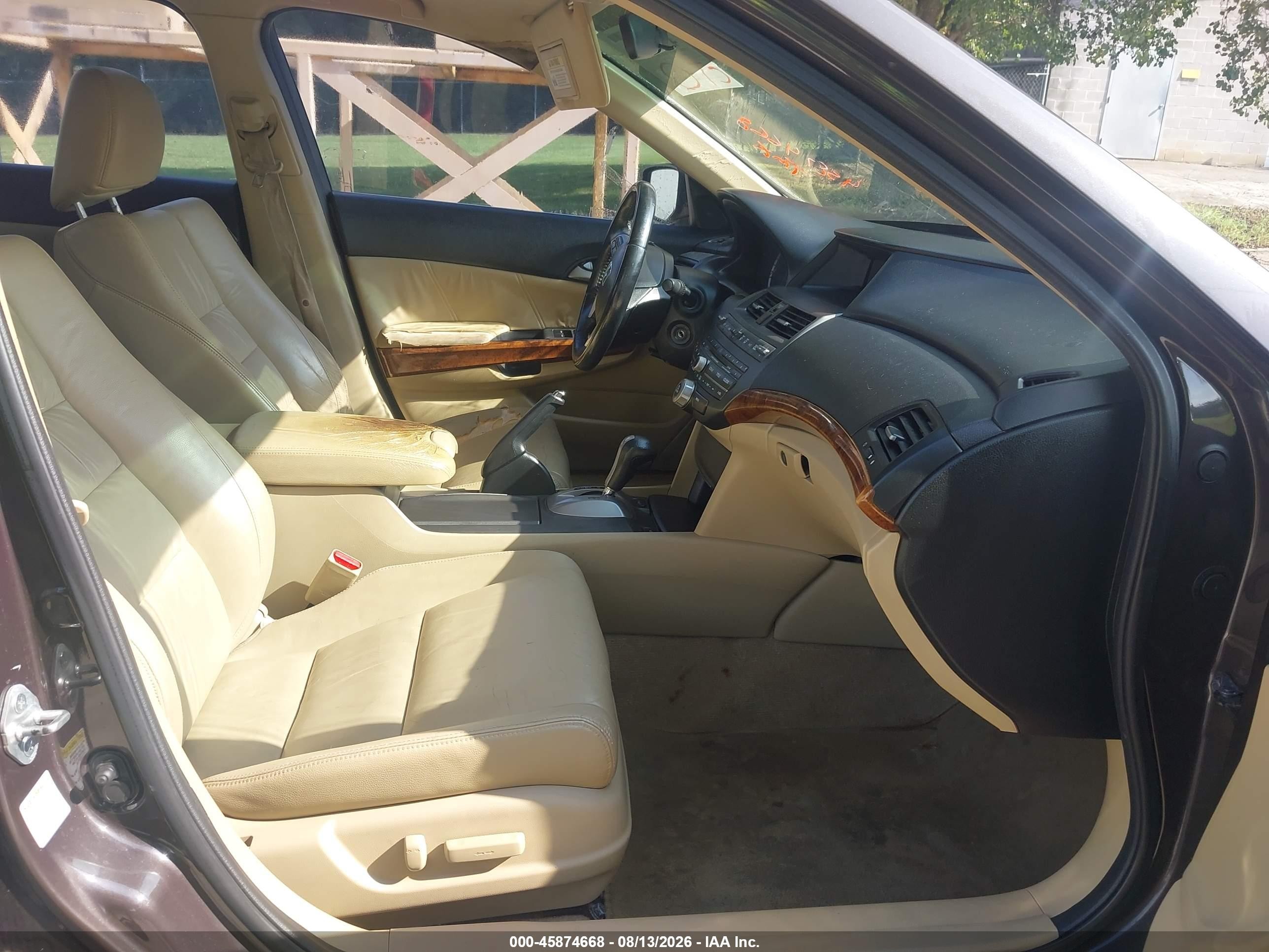 2011 Honda Accord 2.4 Ex-l Gray vin: 1HGCP2F83BA069717