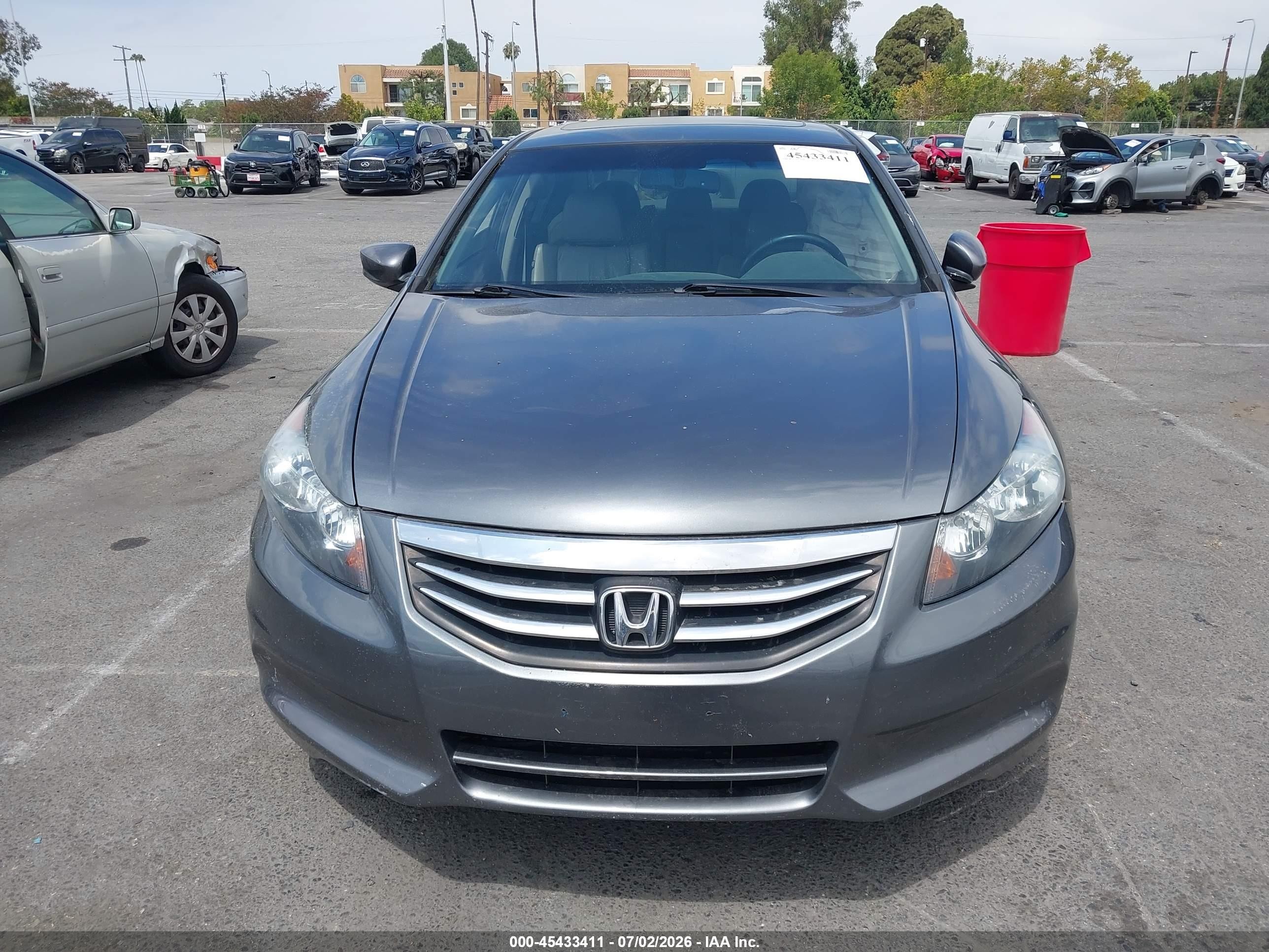 2011 Honda Accord 2.4 Ex-l Gray vin: 1HGCP2F83BA079874