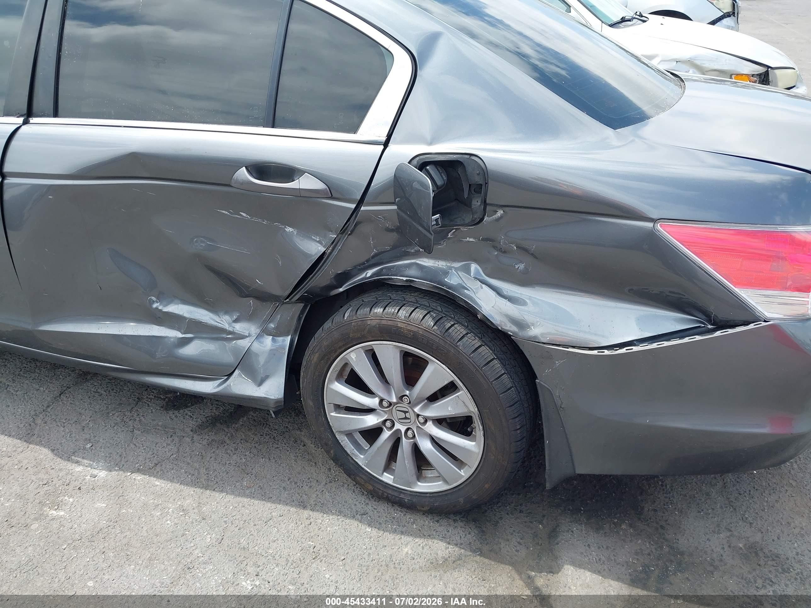 2011 Honda Accord 2.4 Ex-l Gray vin: 1HGCP2F83BA079874