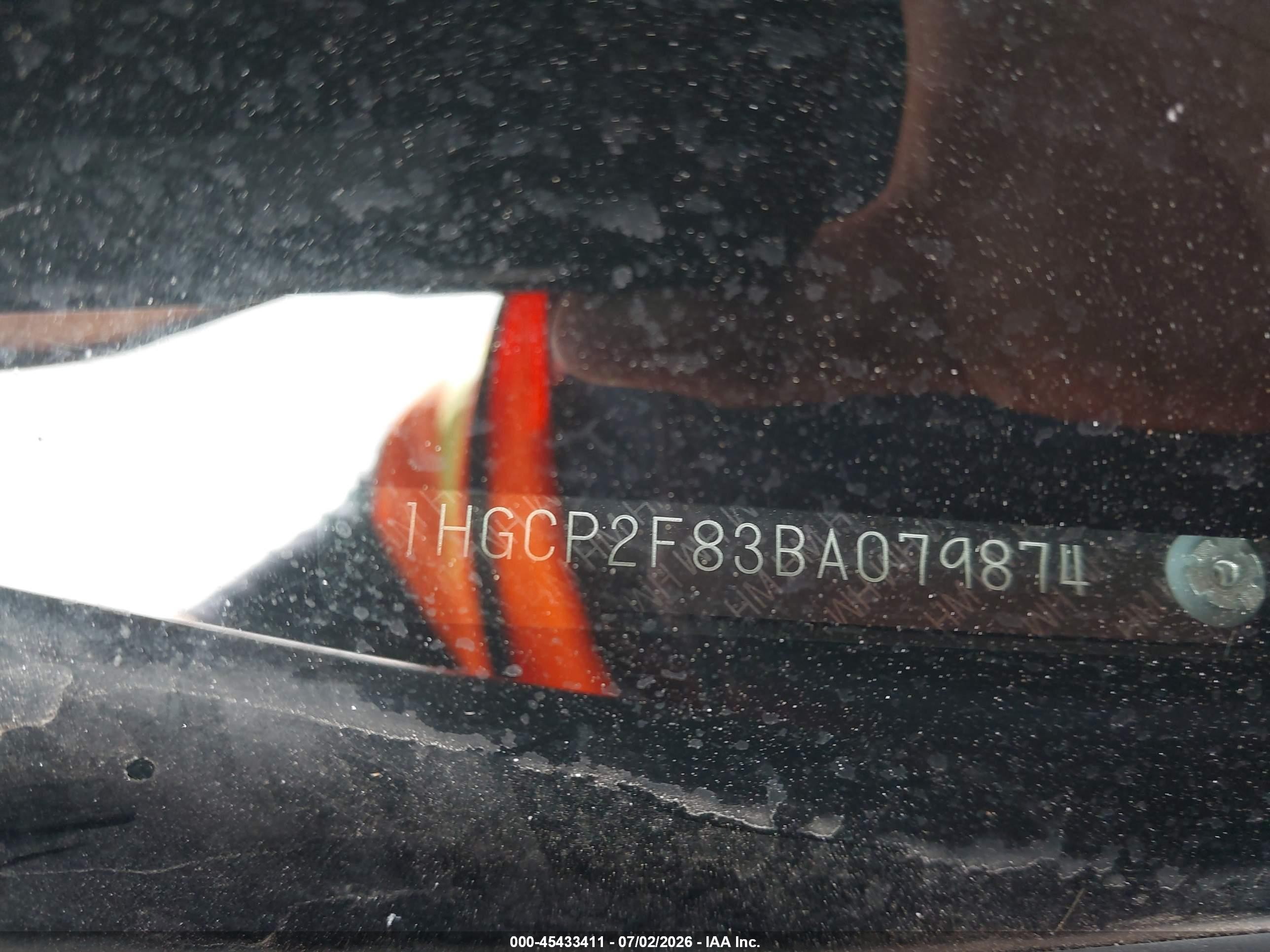 2011 Honda Accord 2.4 Ex-l Gray vin: 1HGCP2F83BA079874