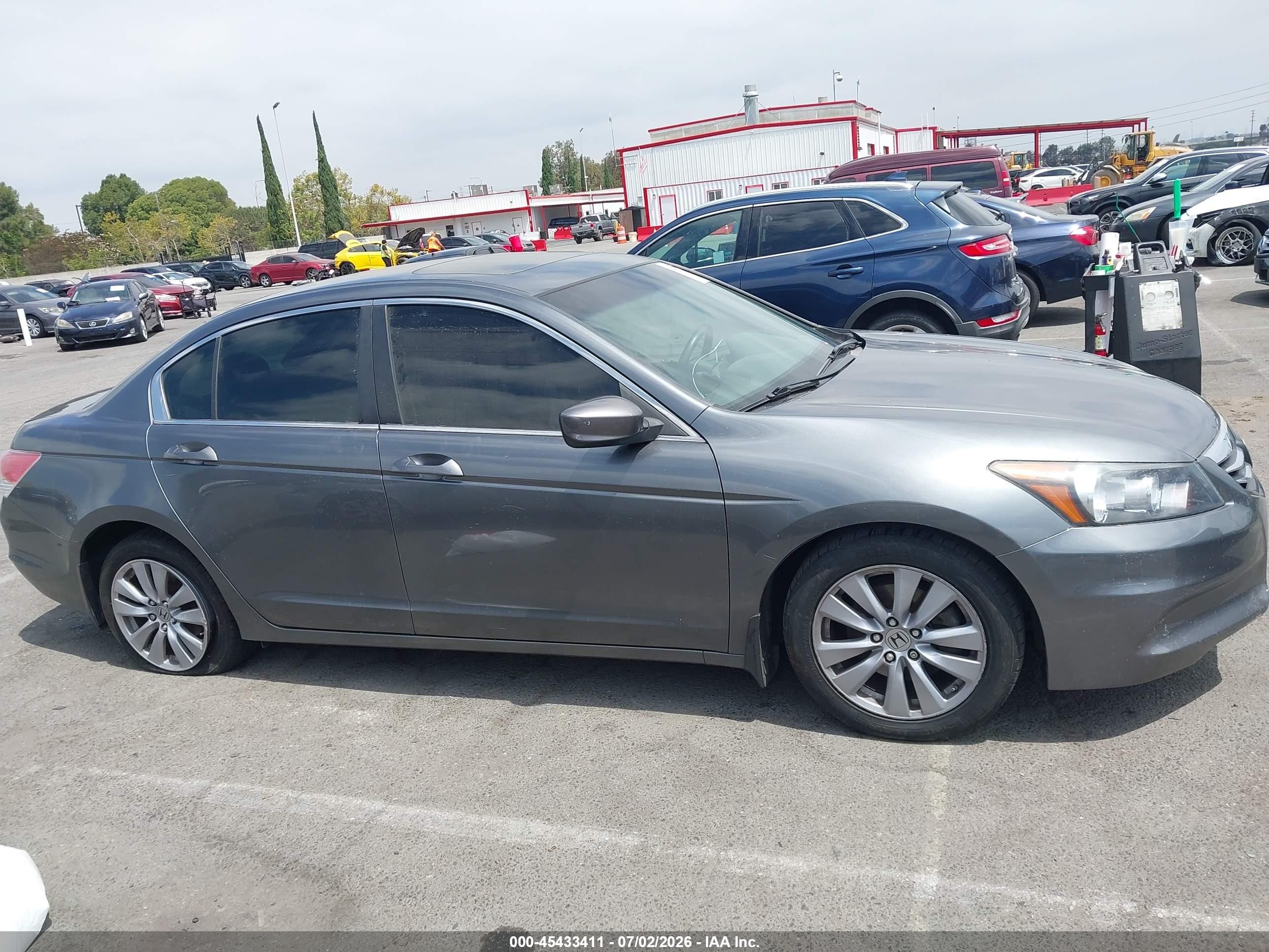 2011 Honda Accord 2.4 Ex-l Gray vin: 1HGCP2F83BA079874