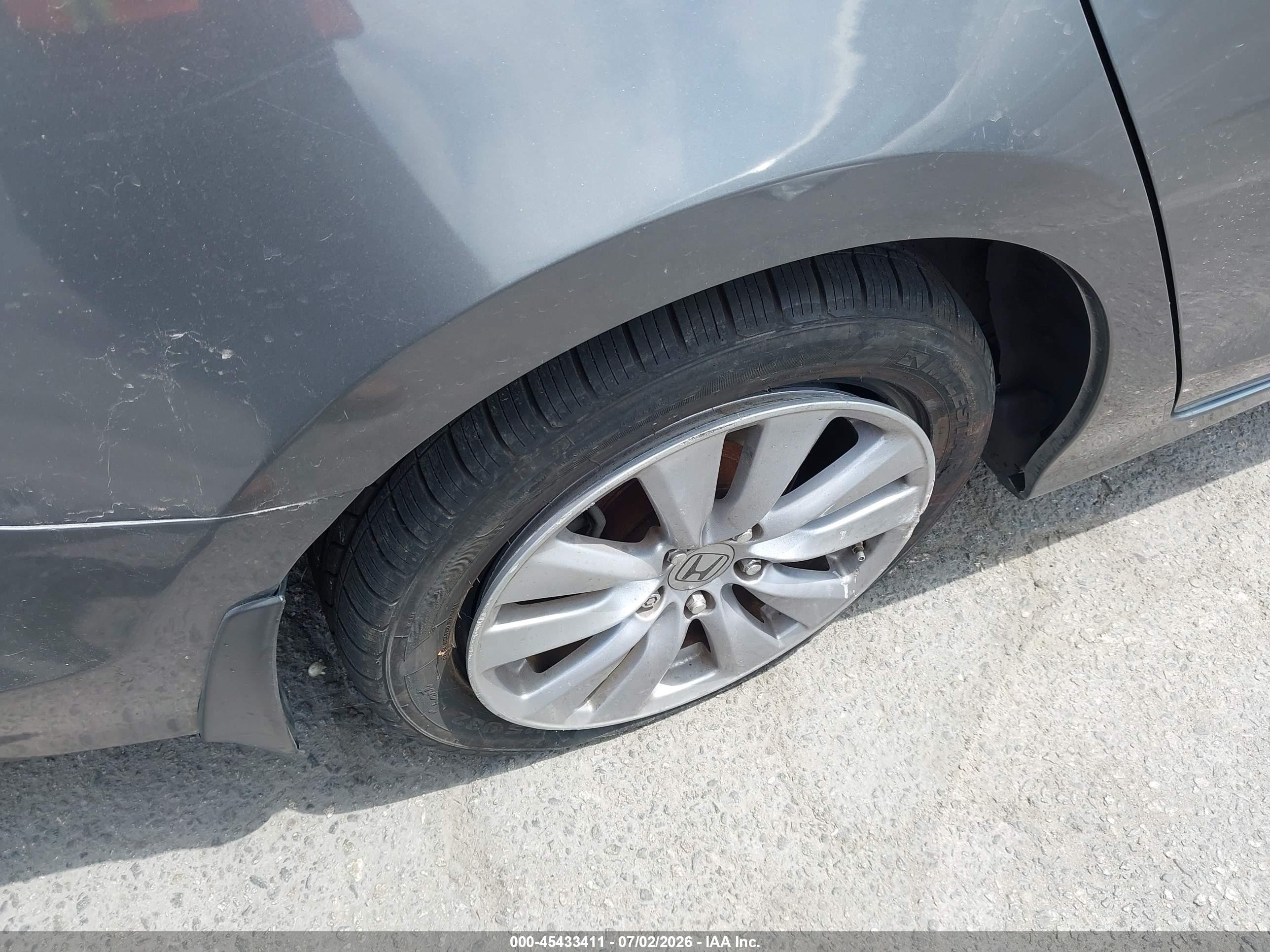 2011 Honda Accord 2.4 Ex-l Gray vin: 1HGCP2F83BA079874
