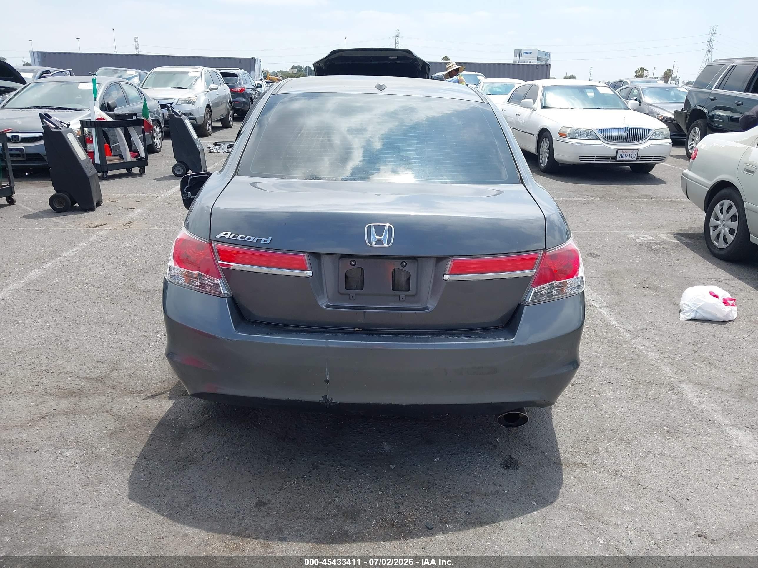 2011 Honda Accord 2.4 Ex-l Gray vin: 1HGCP2F83BA079874