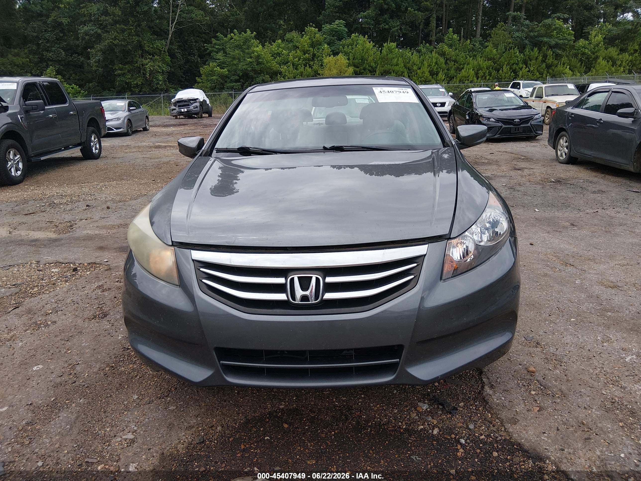 2011 Honda Accord 2.4 Ex-l Gray vin: 1HGCP2F83BA098781