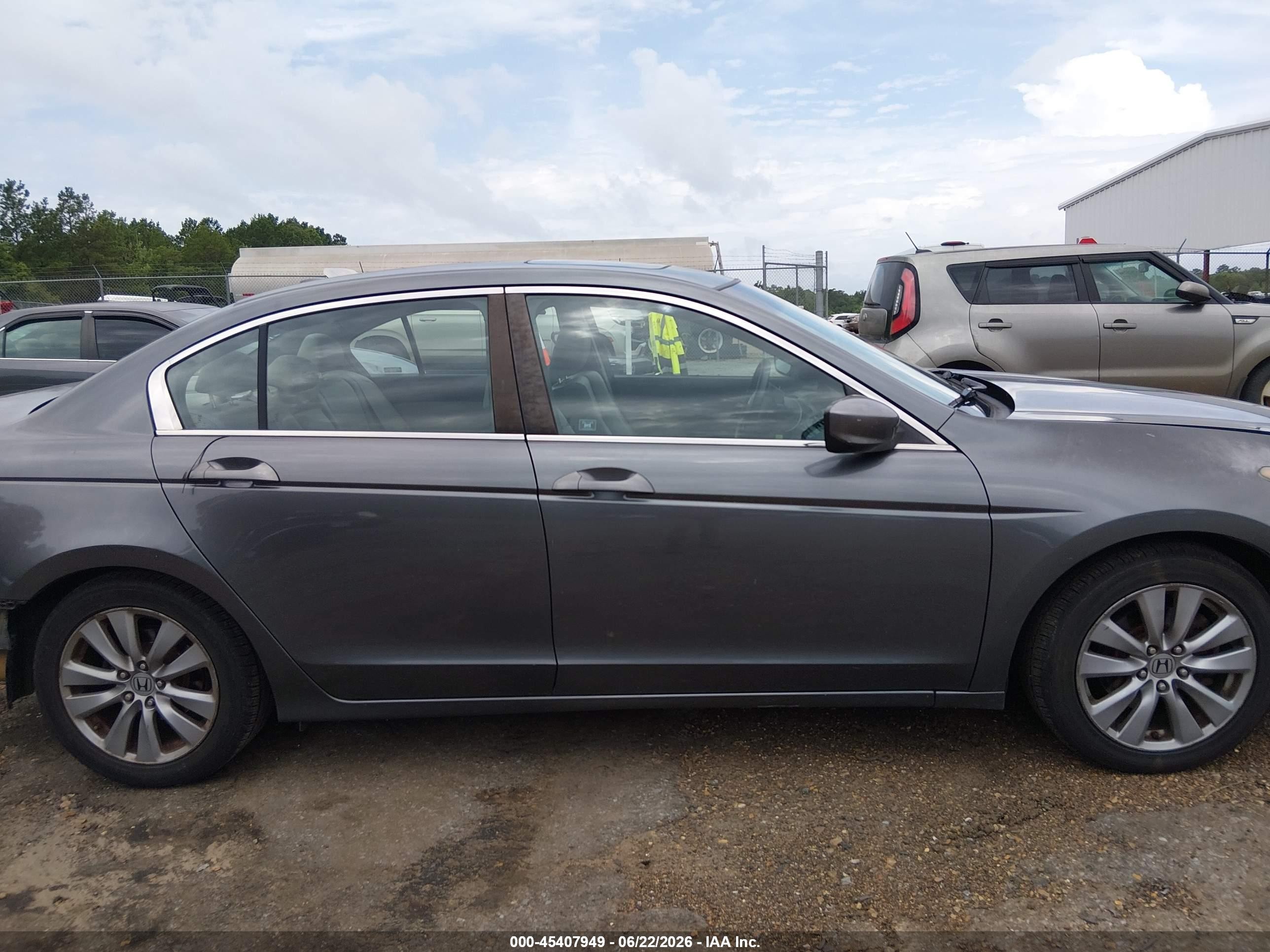 2011 Honda Accord 2.4 Ex-l Gray vin: 1HGCP2F83BA098781