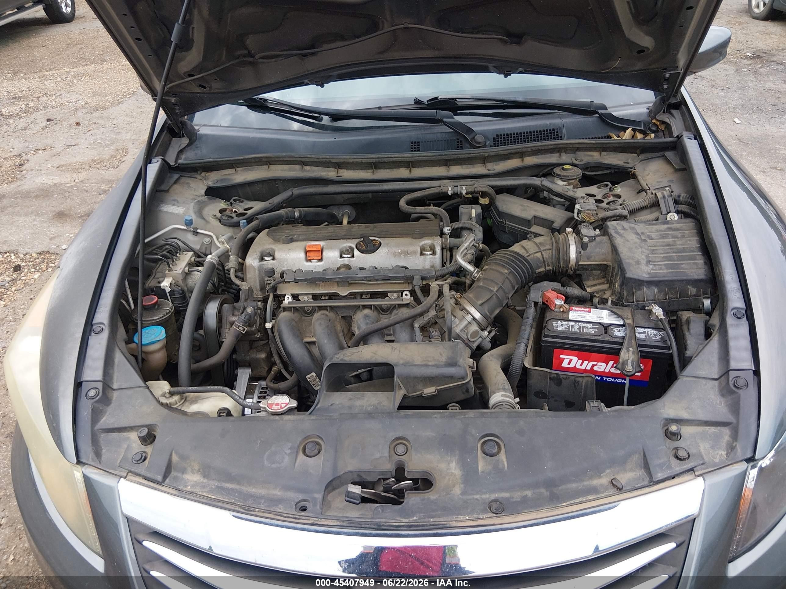 2011 Honda Accord 2.4 Ex-l Gray vin: 1HGCP2F83BA098781