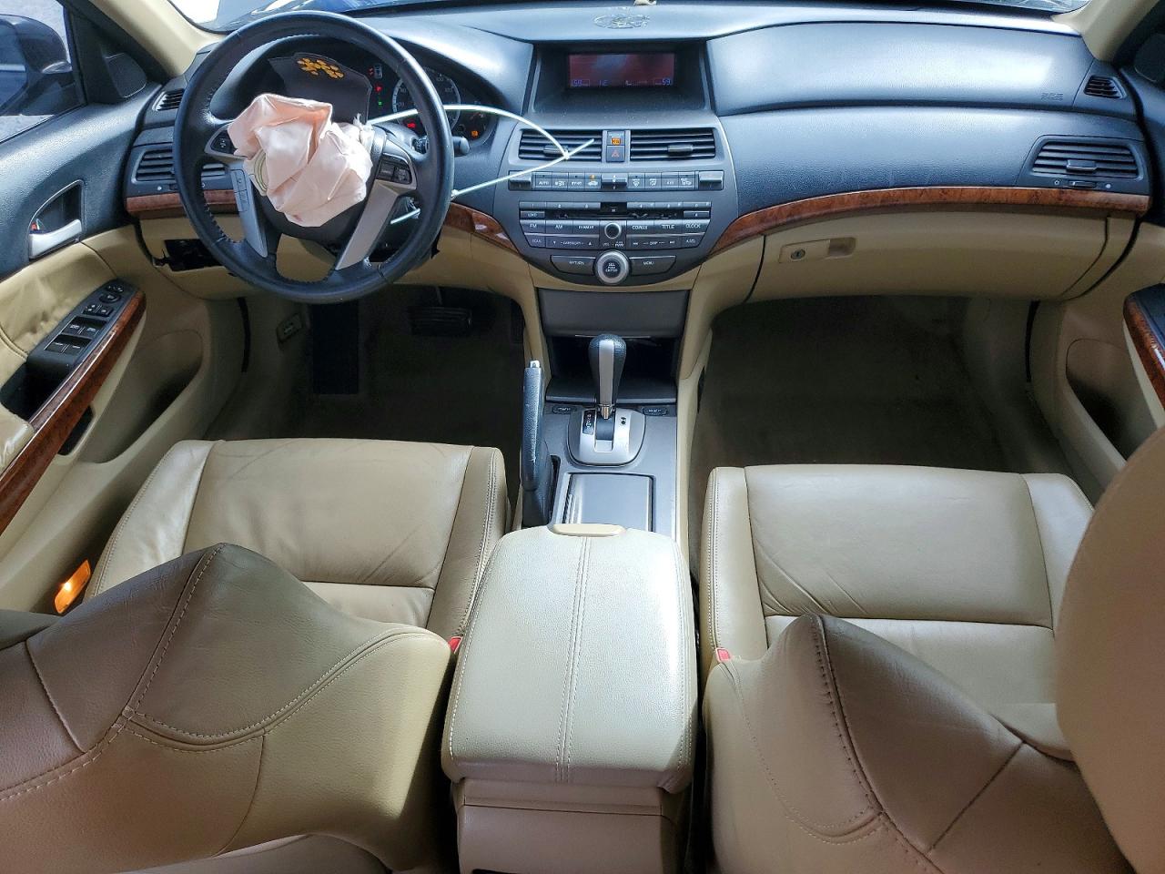 2011 Honda Accord Exl Tan vin: 1HGCP2F83BA111352