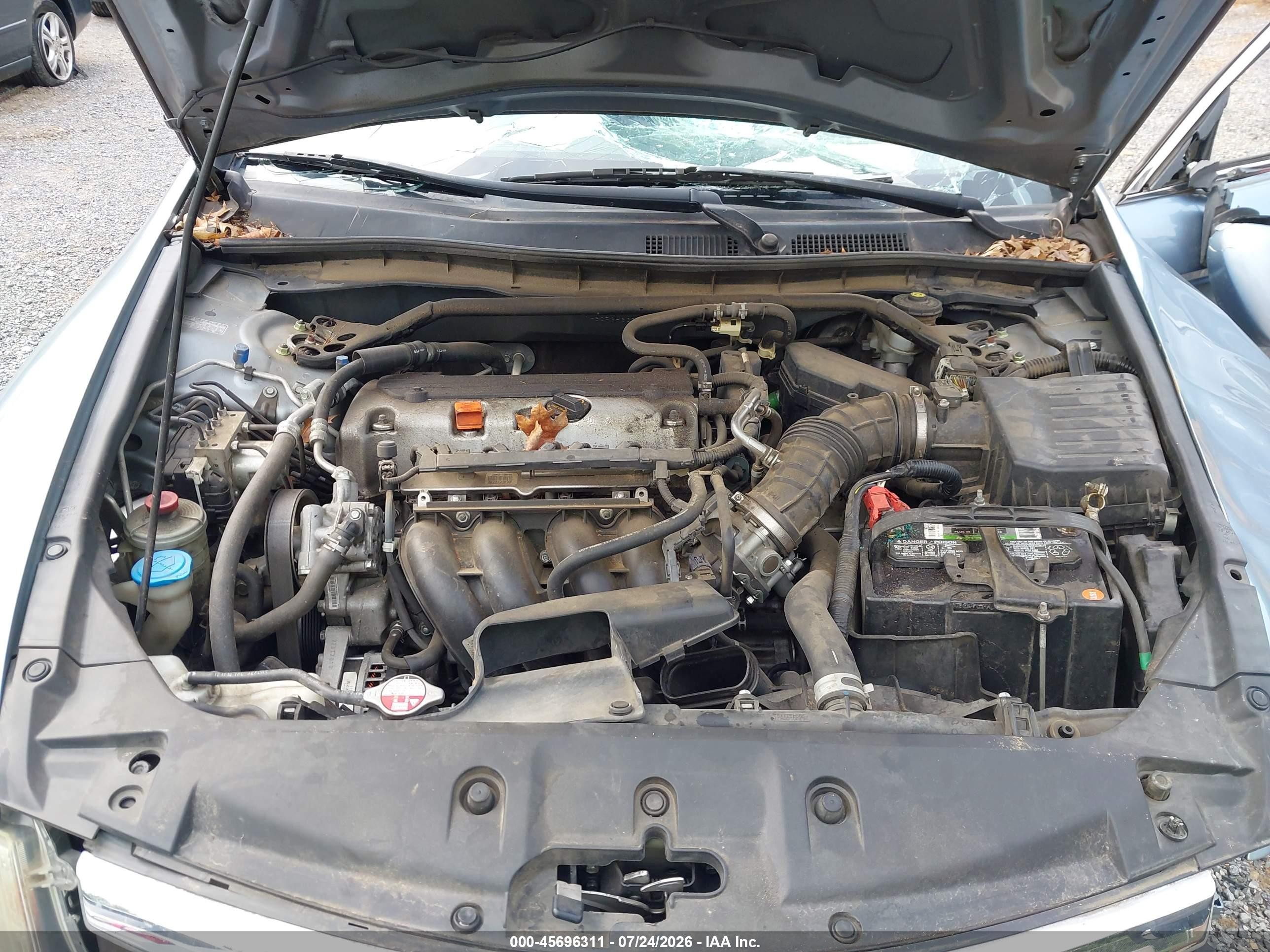 2011 Honda Accord 2.4 Ex-l Blue vin: 1HGCP2F83BA120729