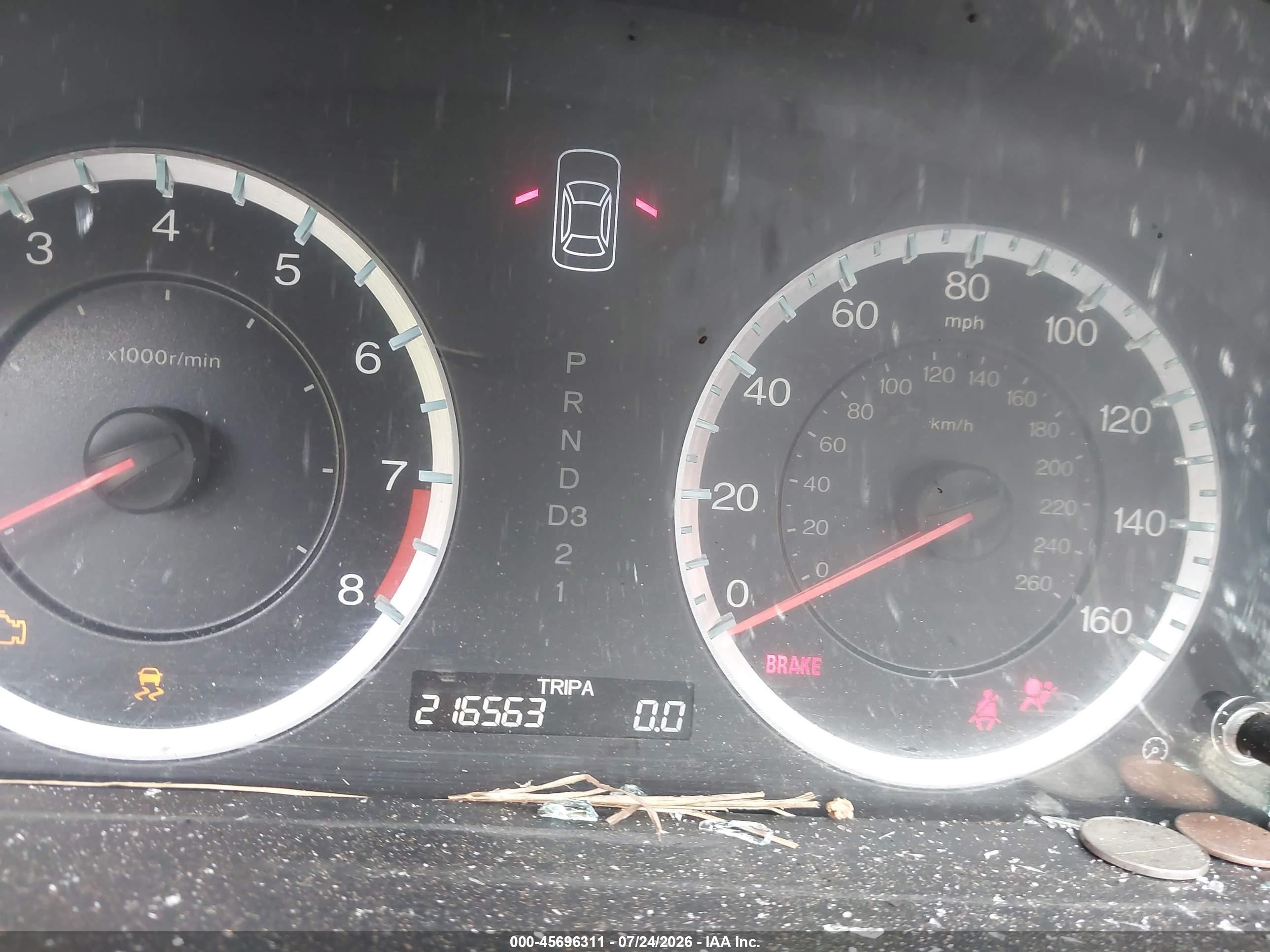 2011 Honda Accord 2.4 Ex-l Blue vin: 1HGCP2F83BA120729