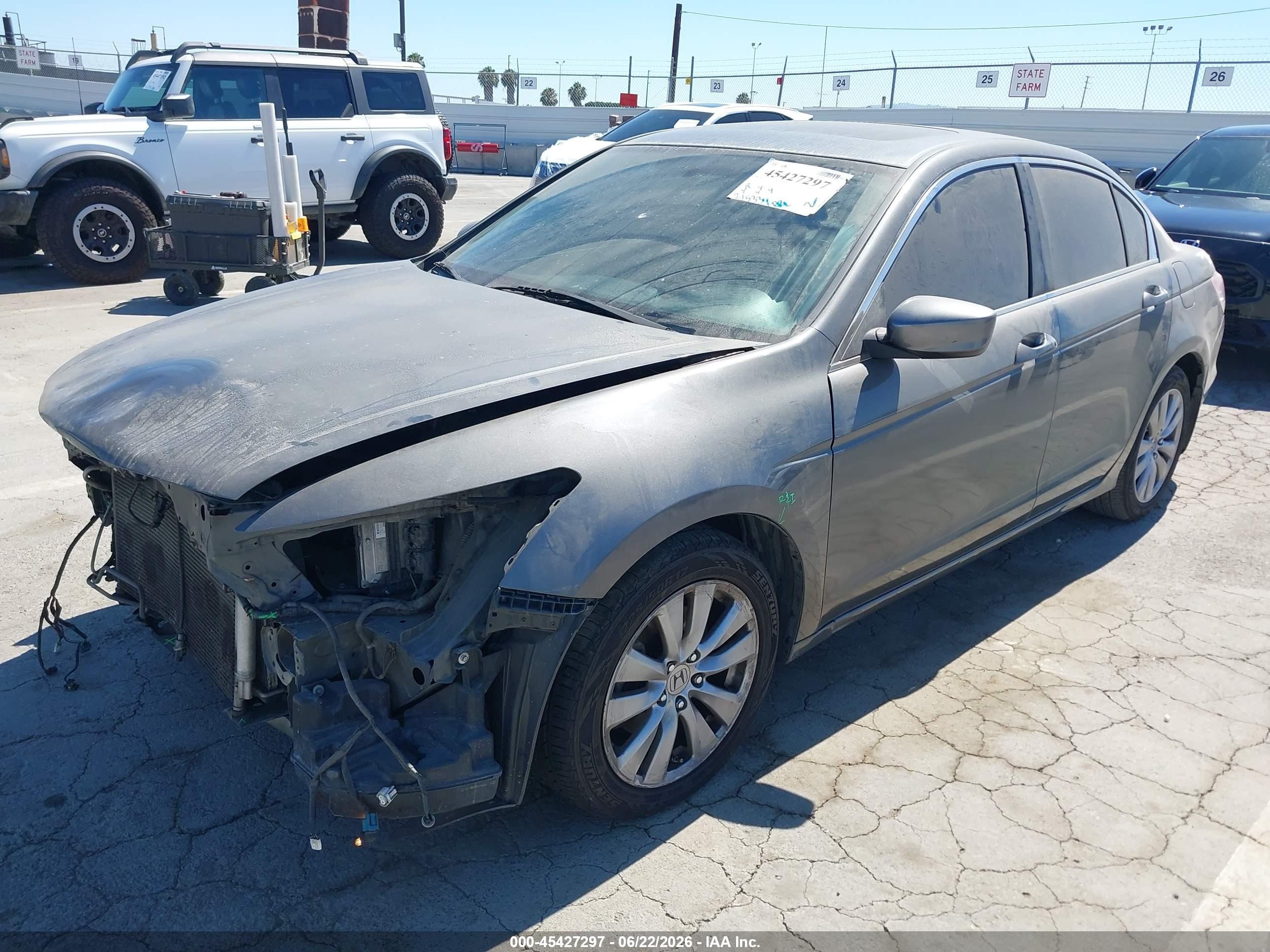 2011 Honda Accord 2.4 Ex-l Gray vin: 1HGCP2F83BA146375