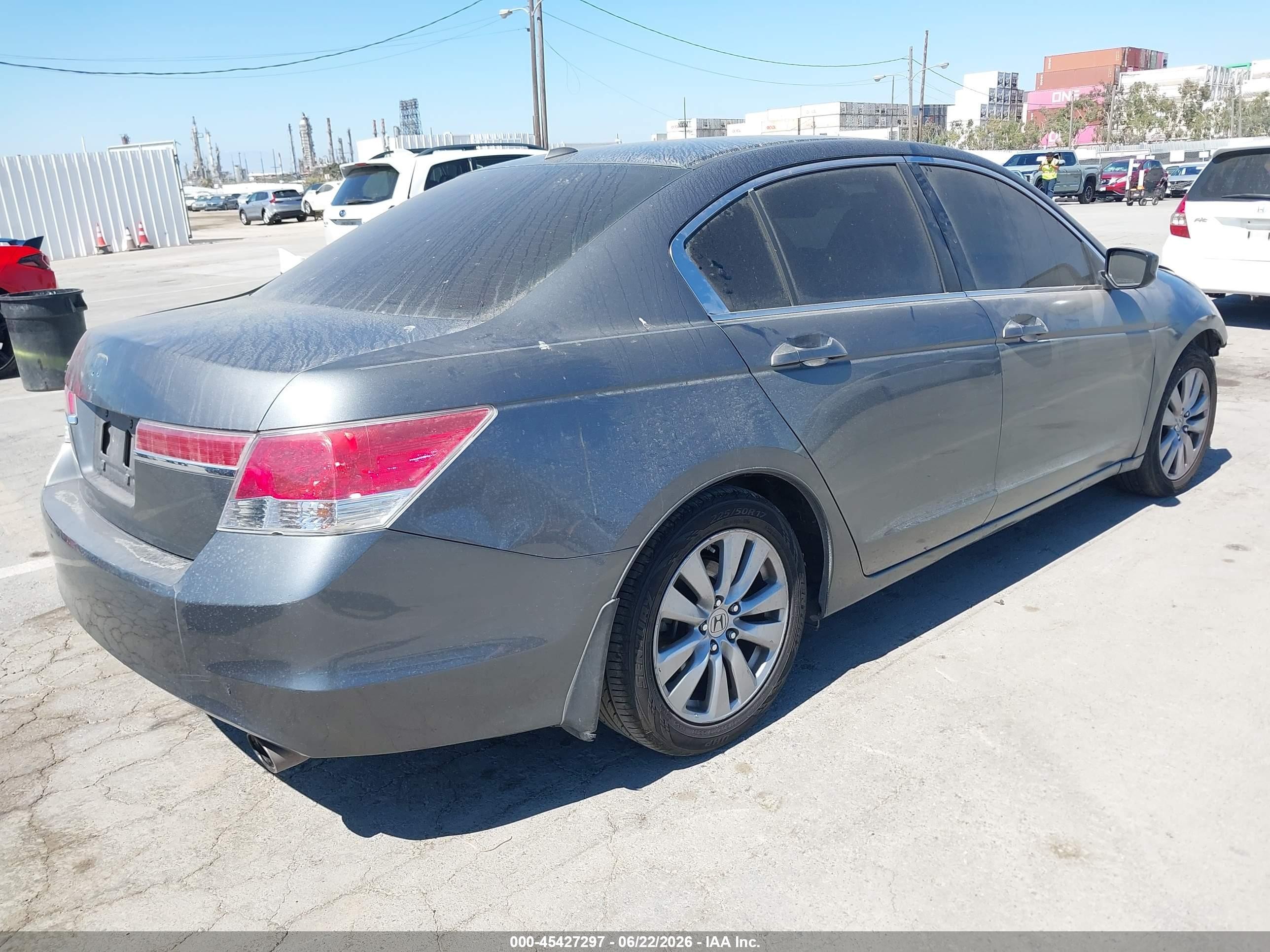 2011 Honda Accord 2.4 Ex-l Gray vin: 1HGCP2F83BA146375