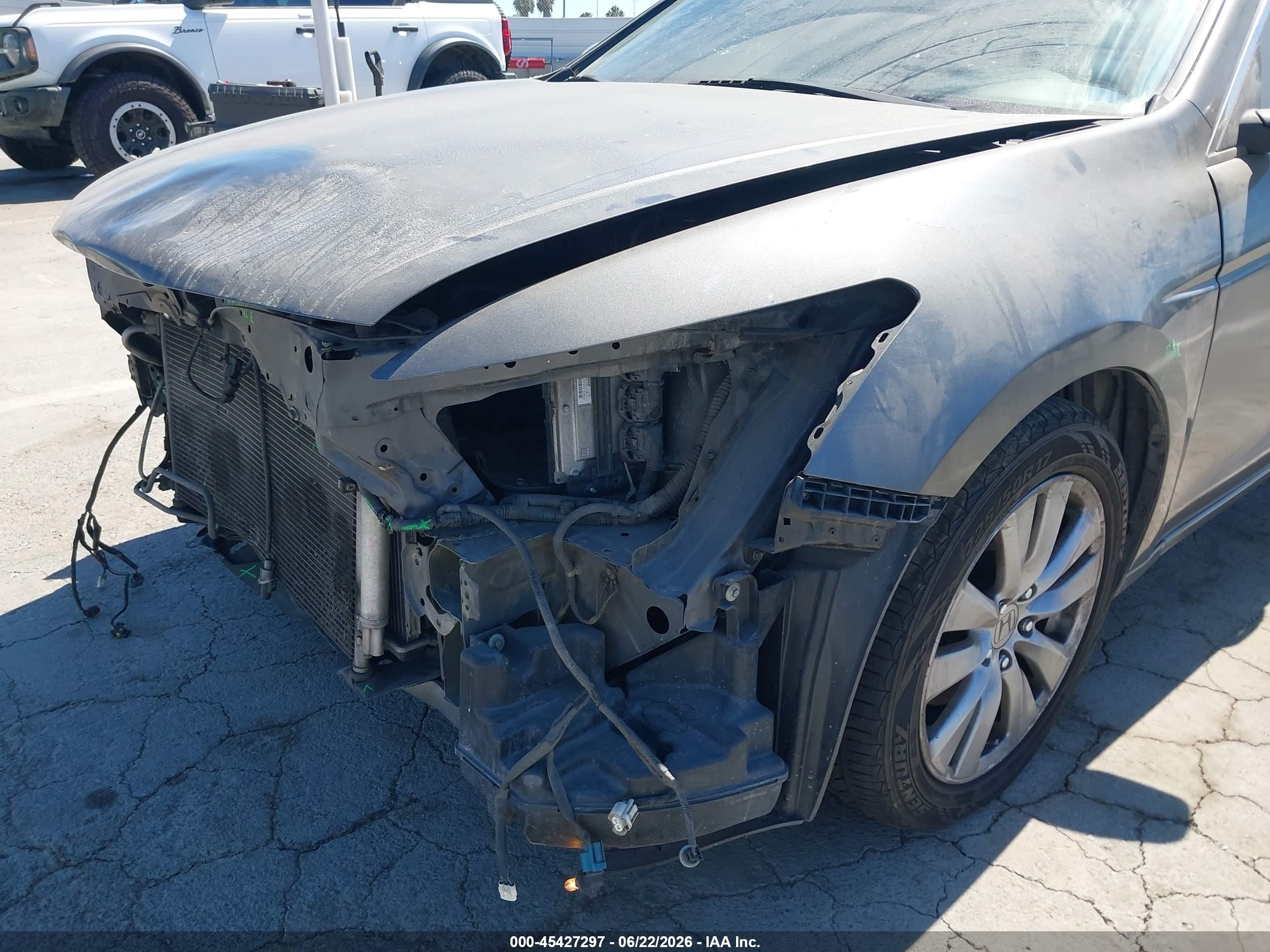 2011 Honda Accord 2.4 Ex-l Gray vin: 1HGCP2F83BA146375