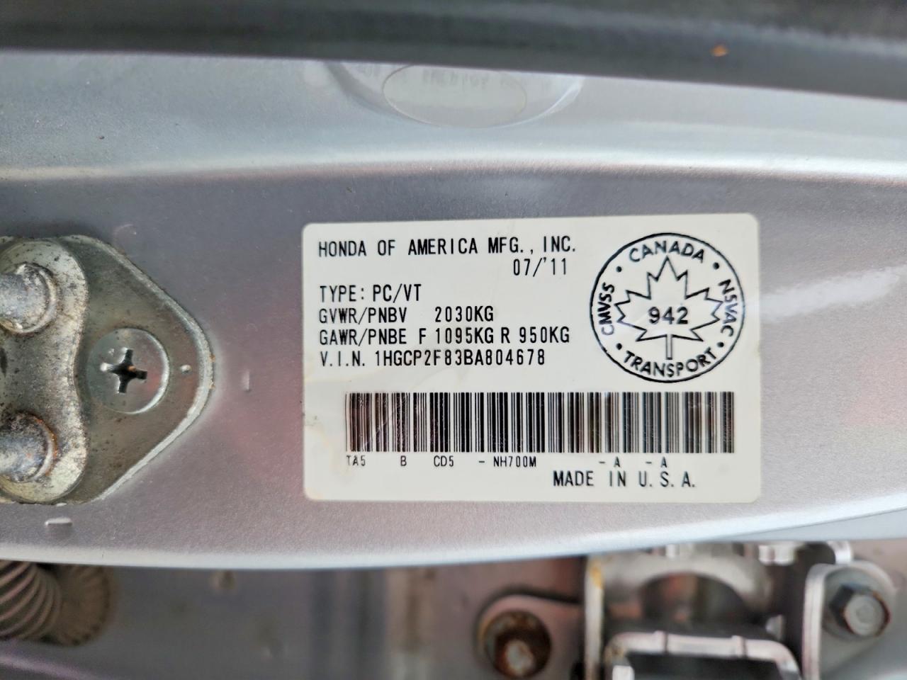 2011 Honda Accord Exl Silver vin: 1HGCP2F83BA804678