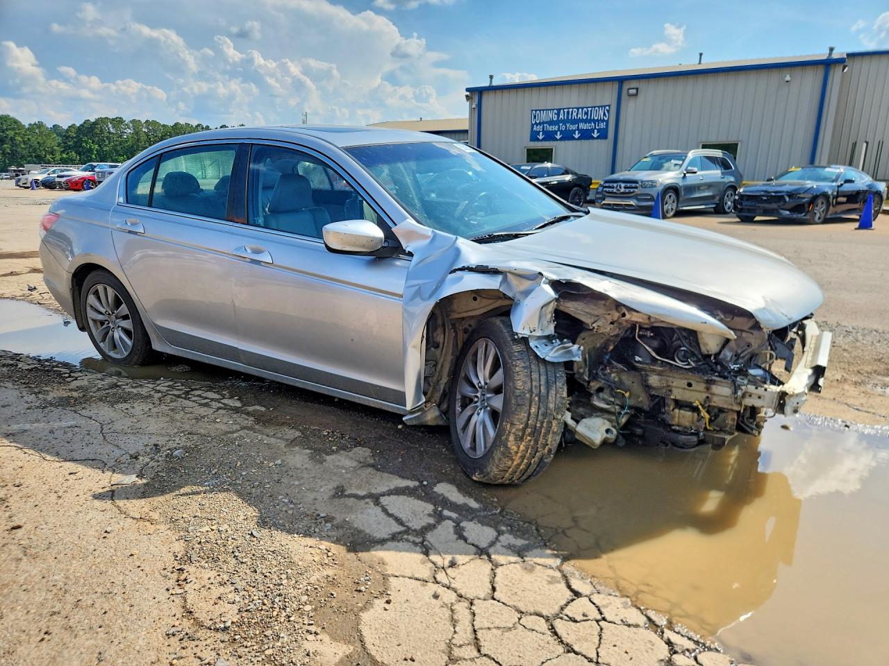2012 Honda Accord Exl Silver vin: 1HGCP2F83CA006490