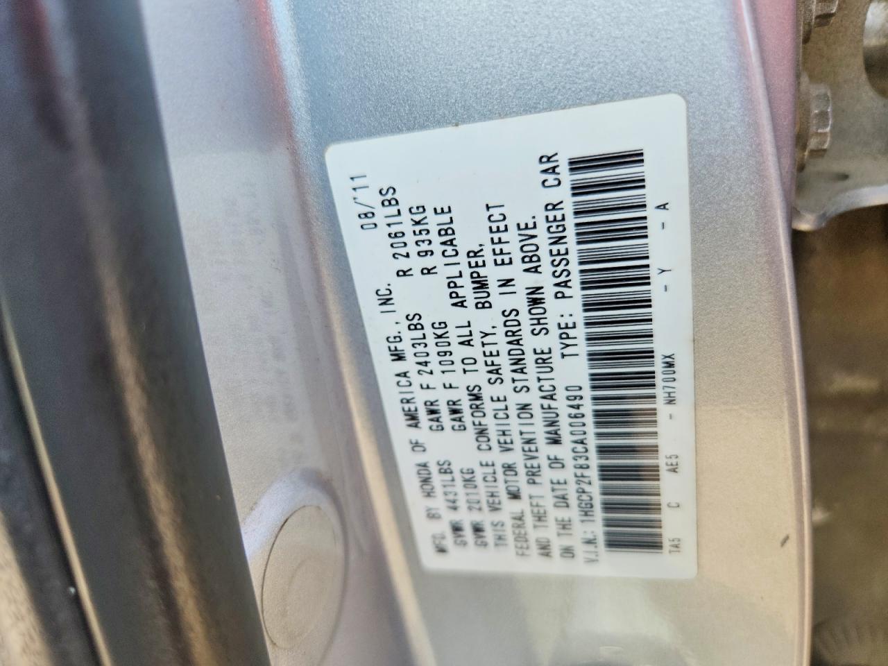 2012 Honda Accord Exl Silver vin: 1HGCP2F83CA006490