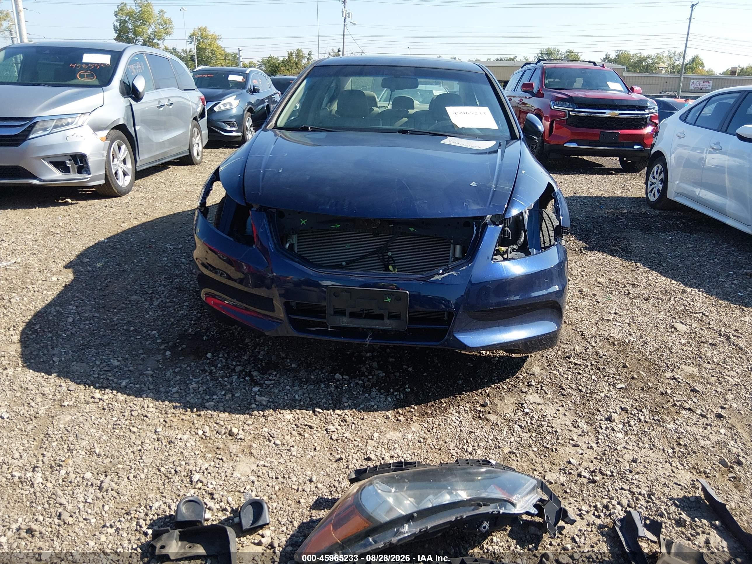 2012 Honda Accord 2.4 Ex-l Blue vin: 1HGCP2F83CA041059