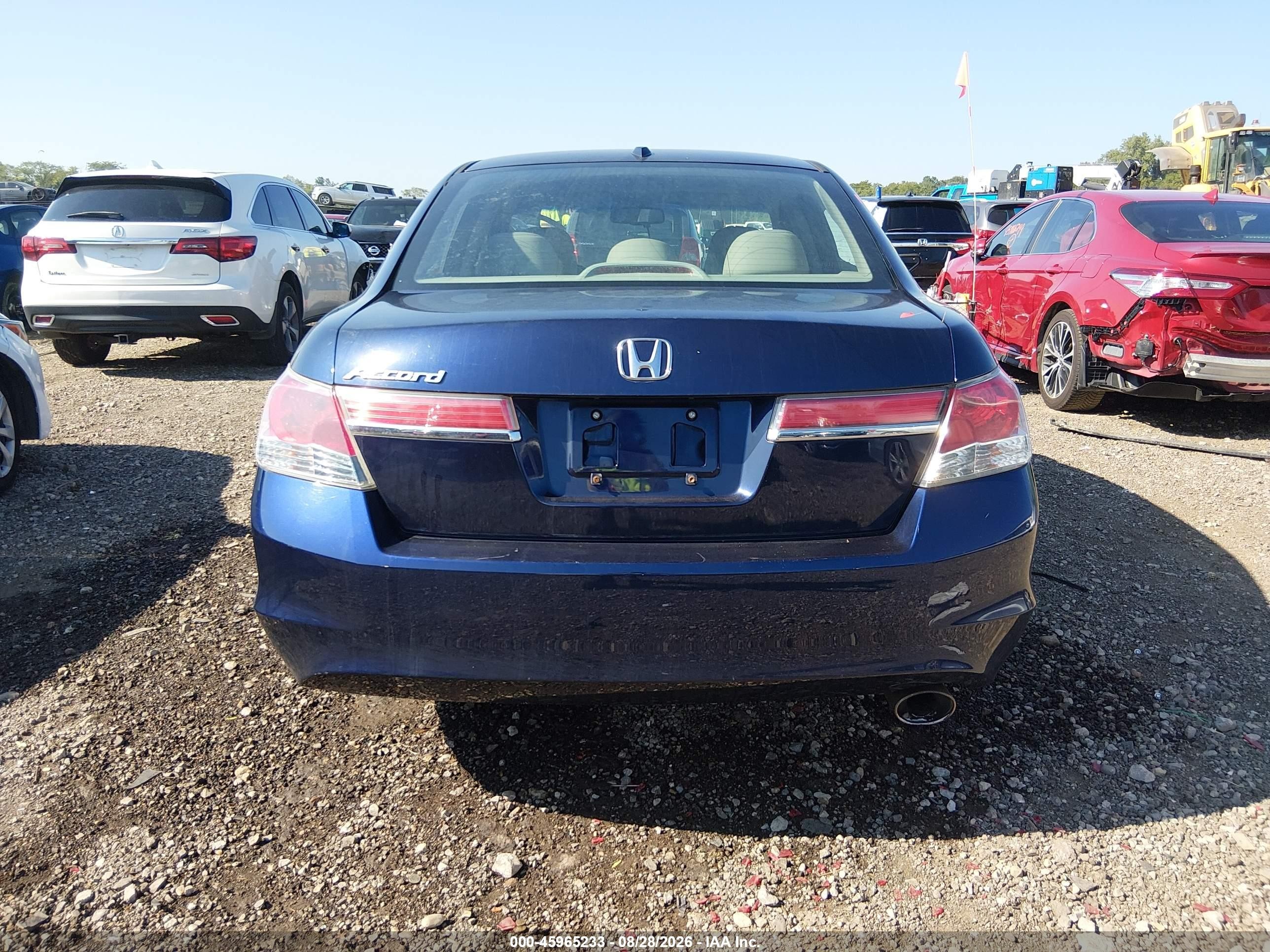2012 Honda Accord 2.4 Ex-l Blue vin: 1HGCP2F83CA041059