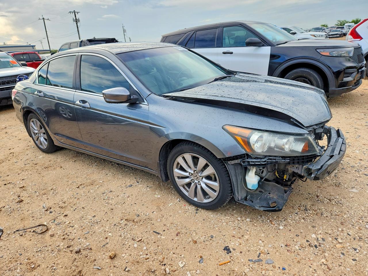 2012 Honda Accord Exl Gray vin: 1HGCP2F83CA046732