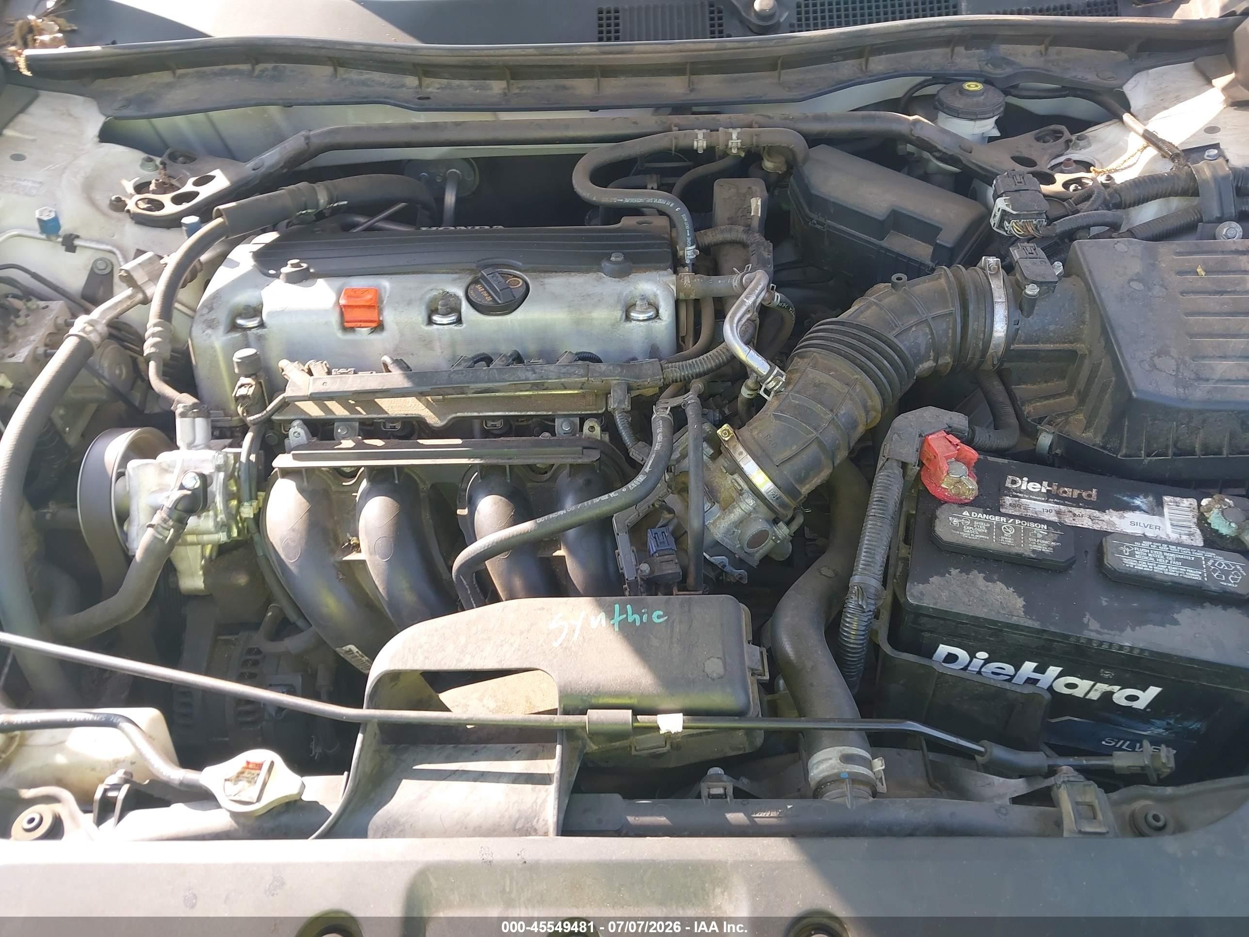 2012 Honda Accord 2.4 Ex-l White vin: 1HGCP2F83CA061716