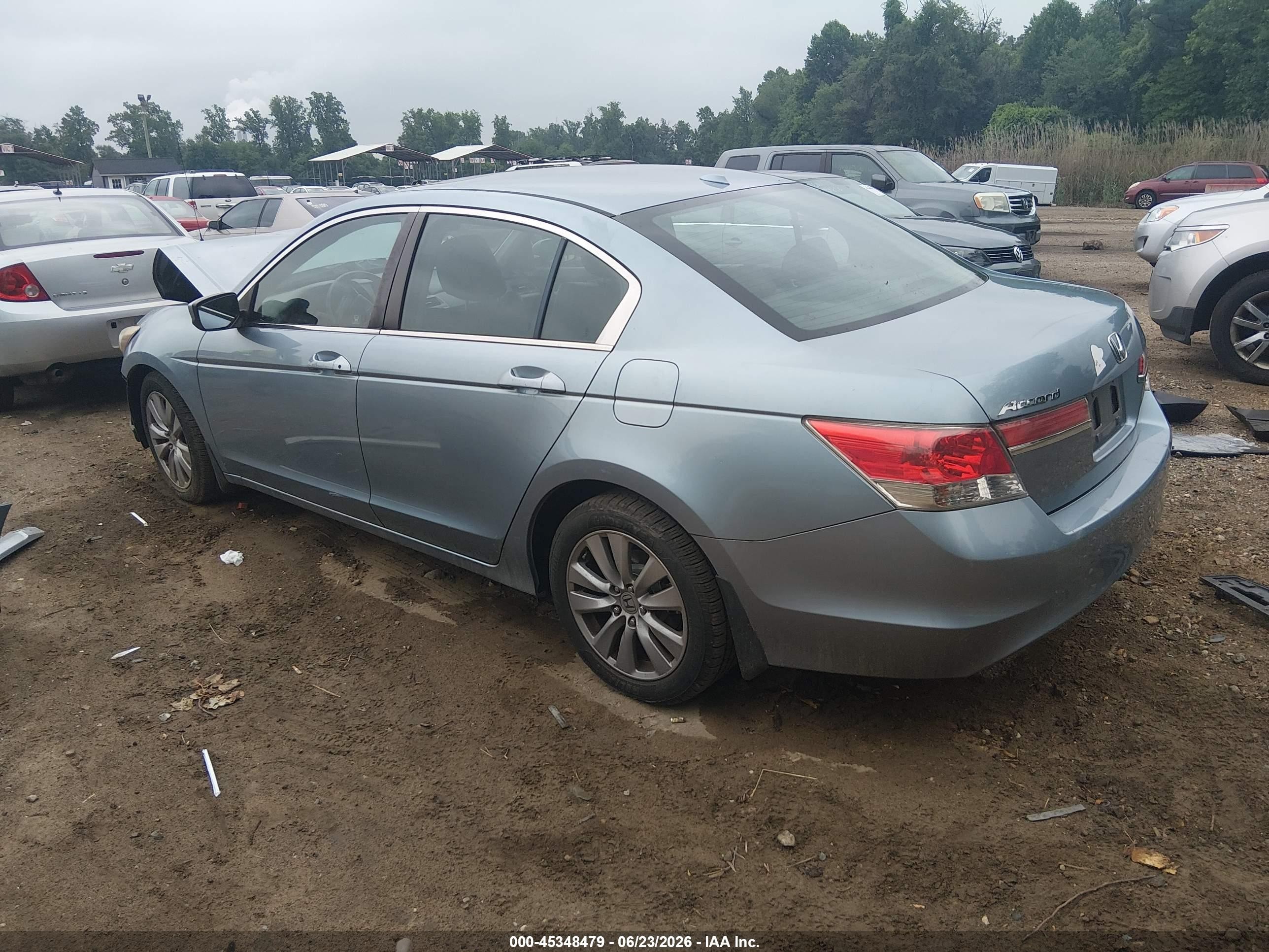 2012 Honda Accord 2.4 Ex-l Blue vin: 1HGCP2F83CA083781