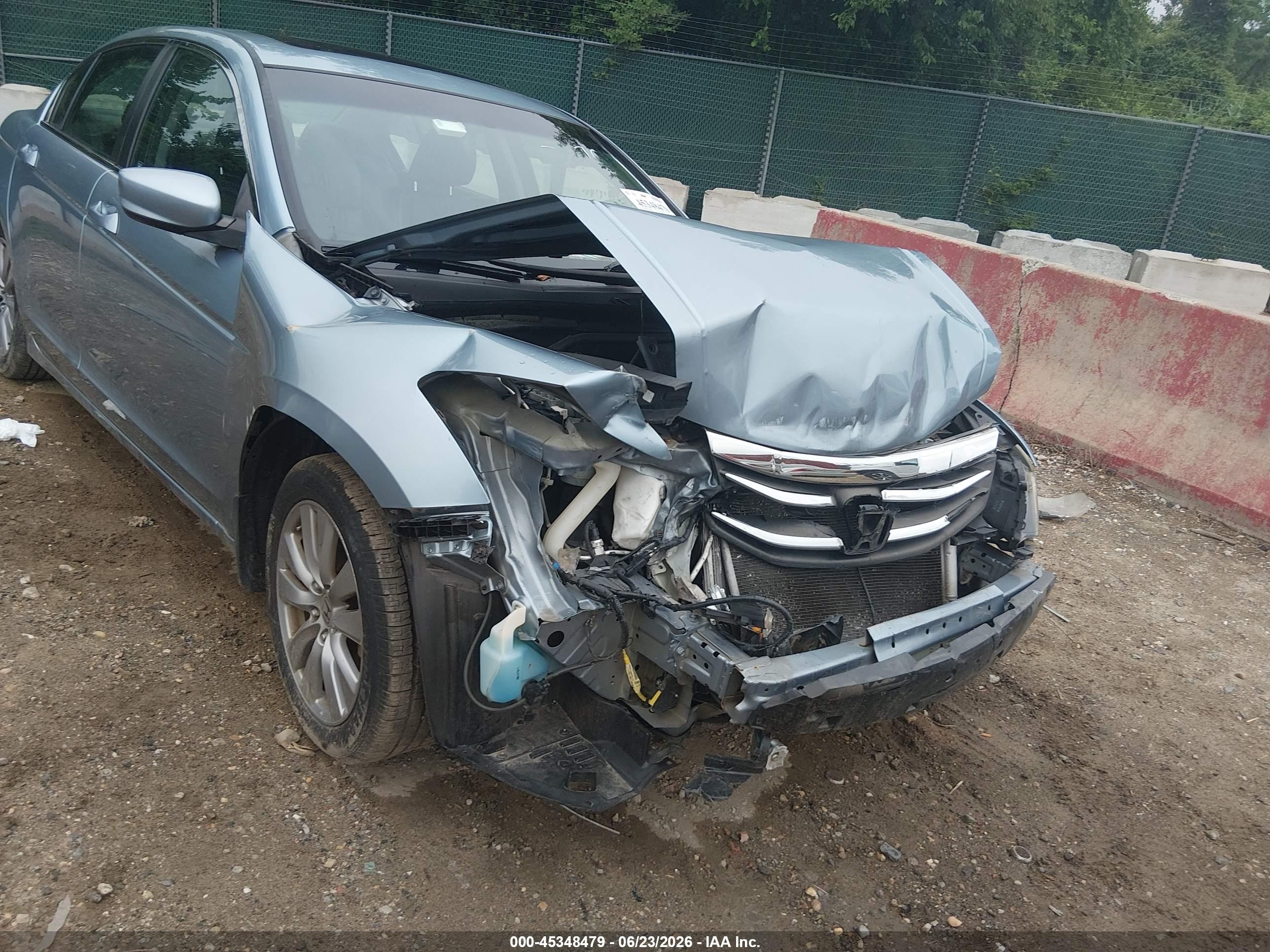 2012 Honda Accord 2.4 Ex-l Blue vin: 1HGCP2F83CA083781