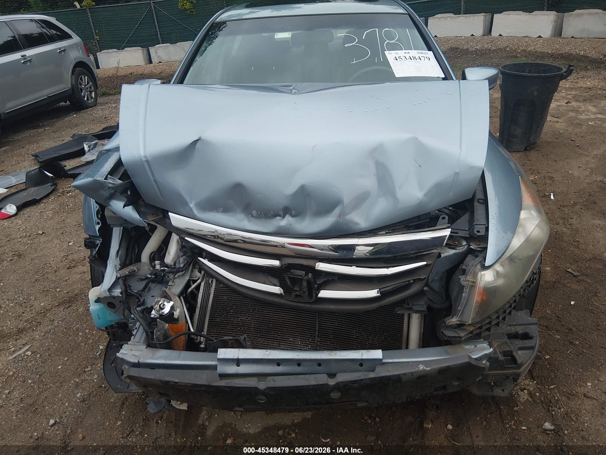 2012 Honda Accord 2.4 Ex-l Blue vin: 1HGCP2F83CA083781