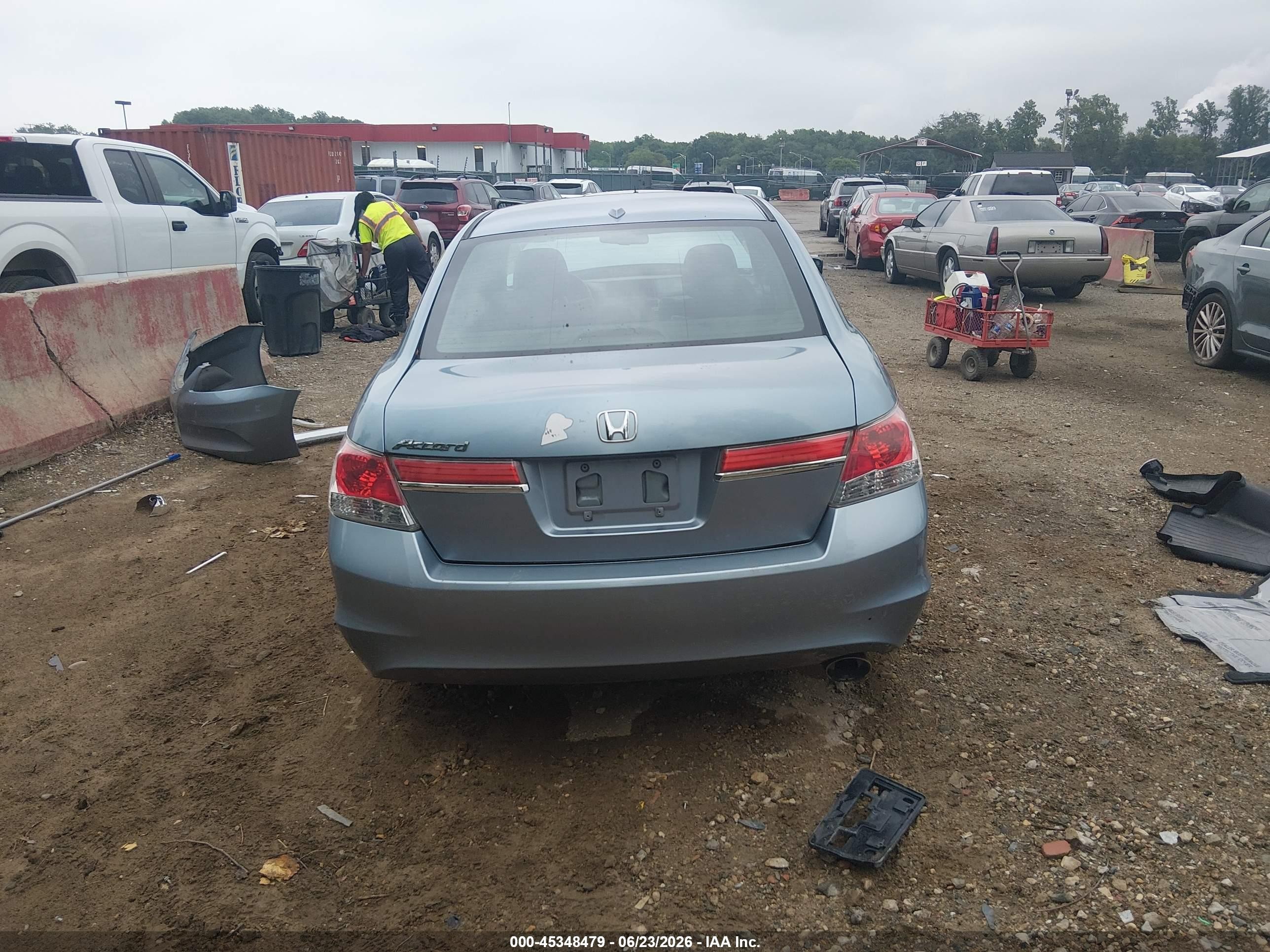 2012 Honda Accord 2.4 Ex-l Blue vin: 1HGCP2F83CA083781