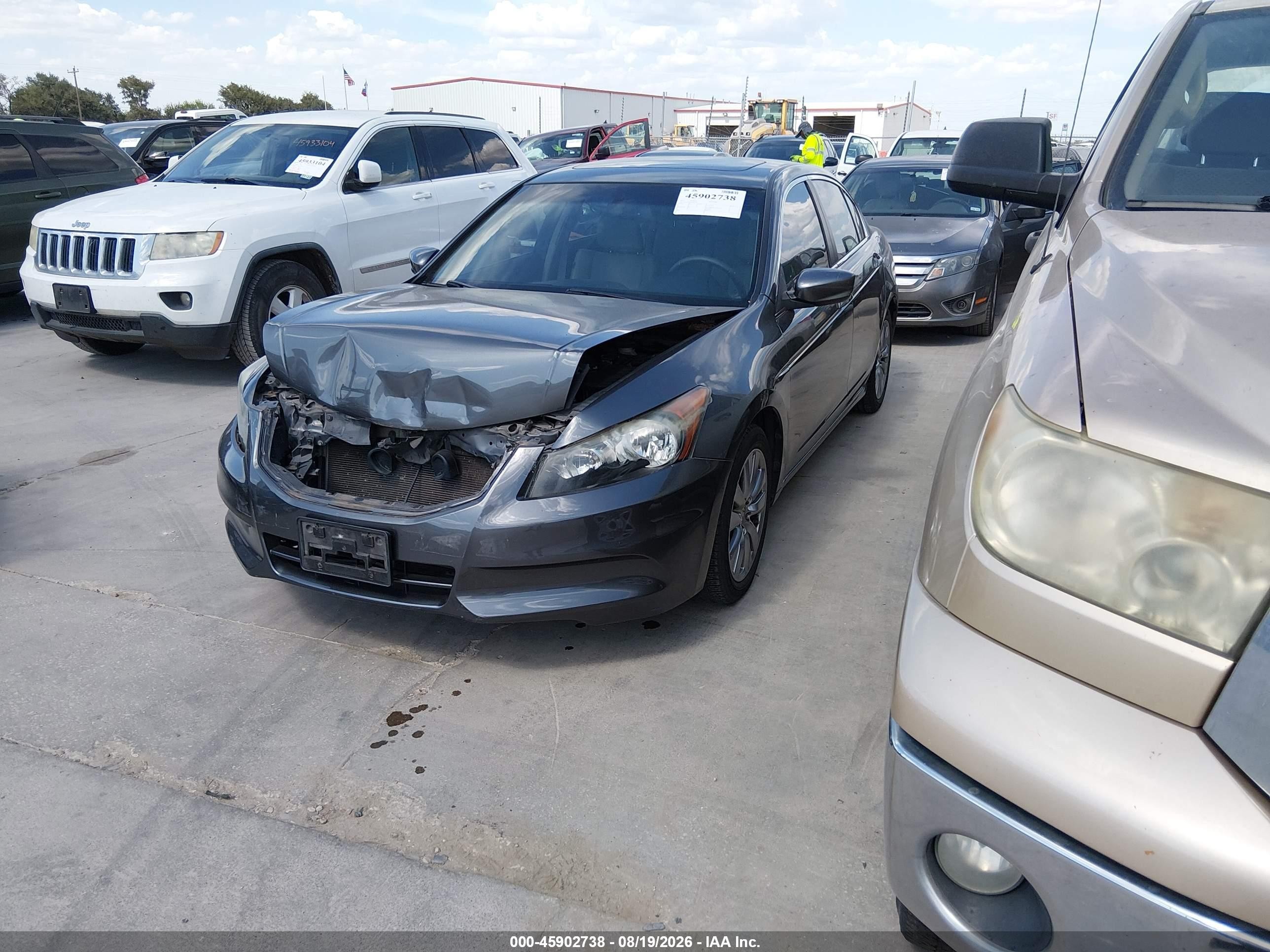 2012 Honda Accord 2.4 Ex-l Gray vin: 1HGCP2F83CA097938