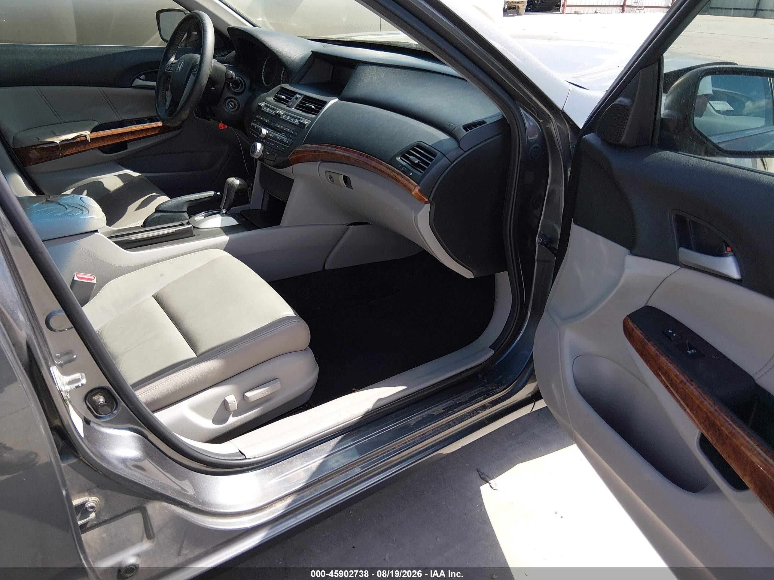 2012 Honda Accord 2.4 Ex-l Gray vin: 1HGCP2F83CA097938