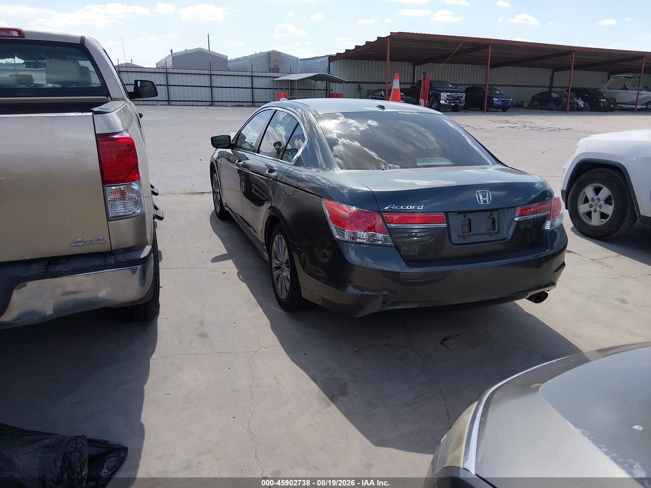 2012 Honda Accord 2.4 Ex-l Gray vin: 1HGCP2F83CA097938