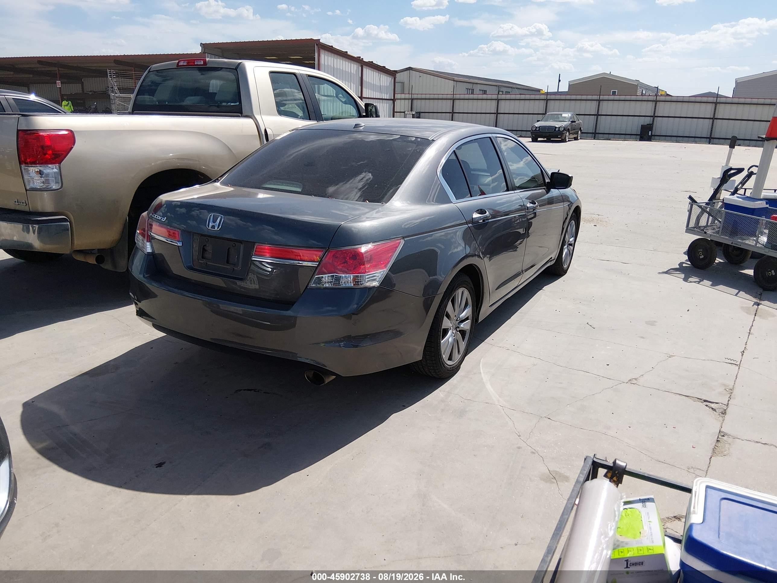 2012 Honda Accord 2.4 Ex-l Gray vin: 1HGCP2F83CA097938