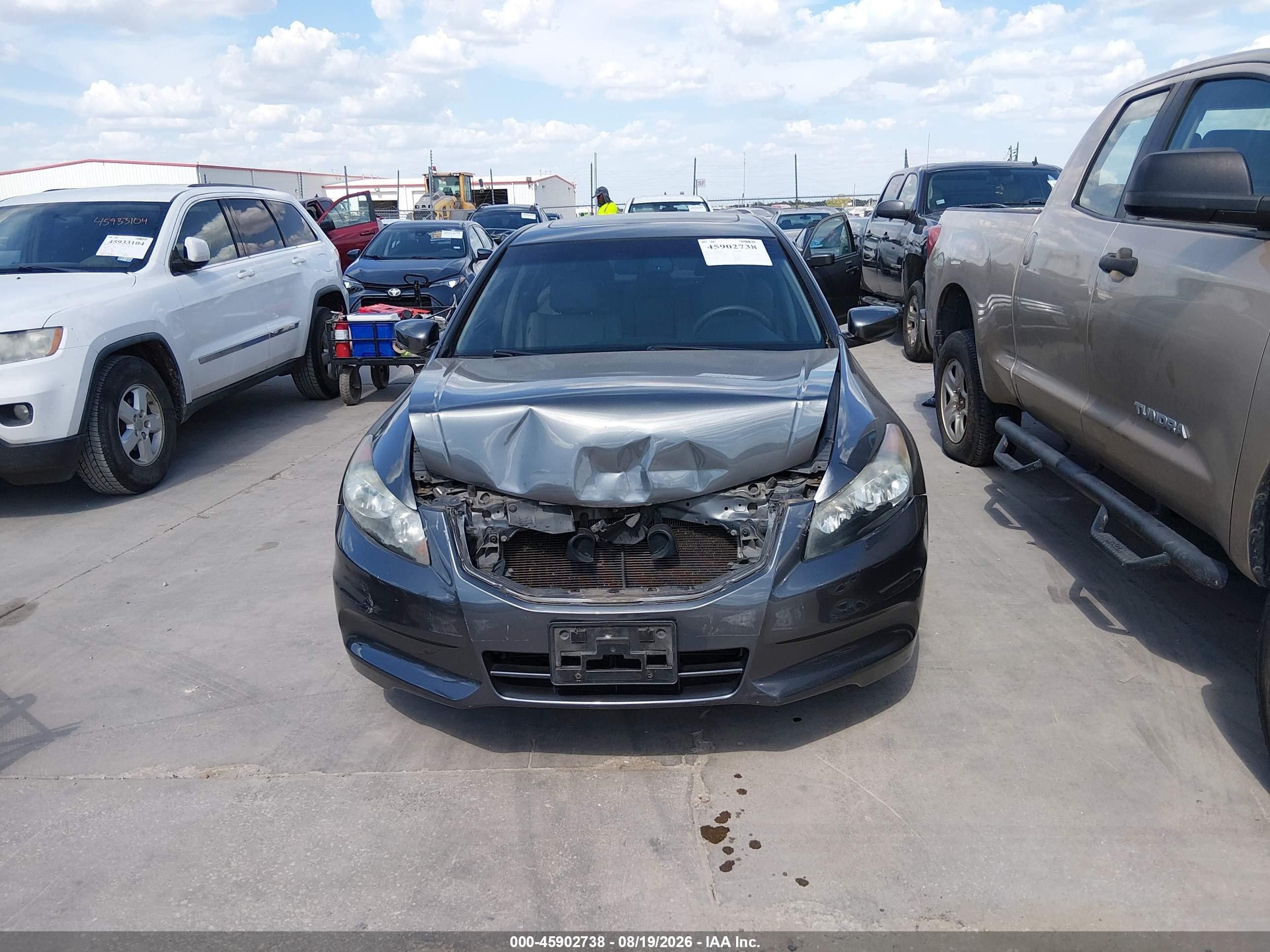 2012 Honda Accord 2.4 Ex-l Gray vin: 1HGCP2F83CA097938