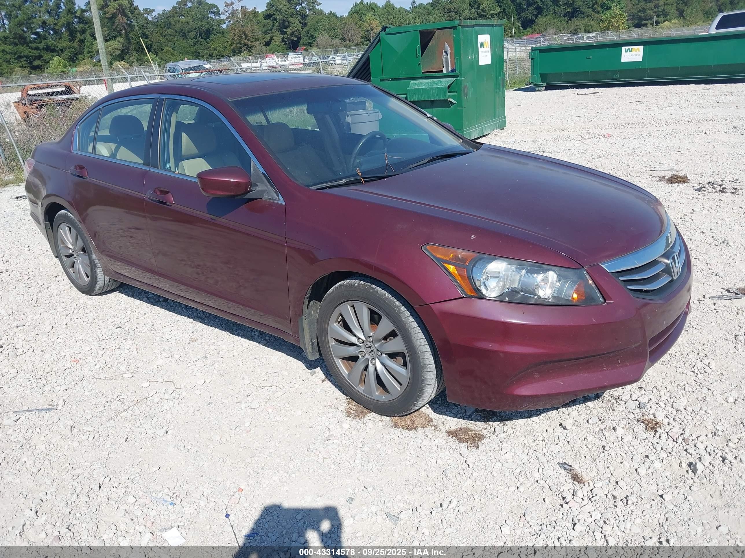 2012 Honda Accord Sdn 2.4 Ex-l/ex-l Purple vin: 1HGCP2F83CA111983