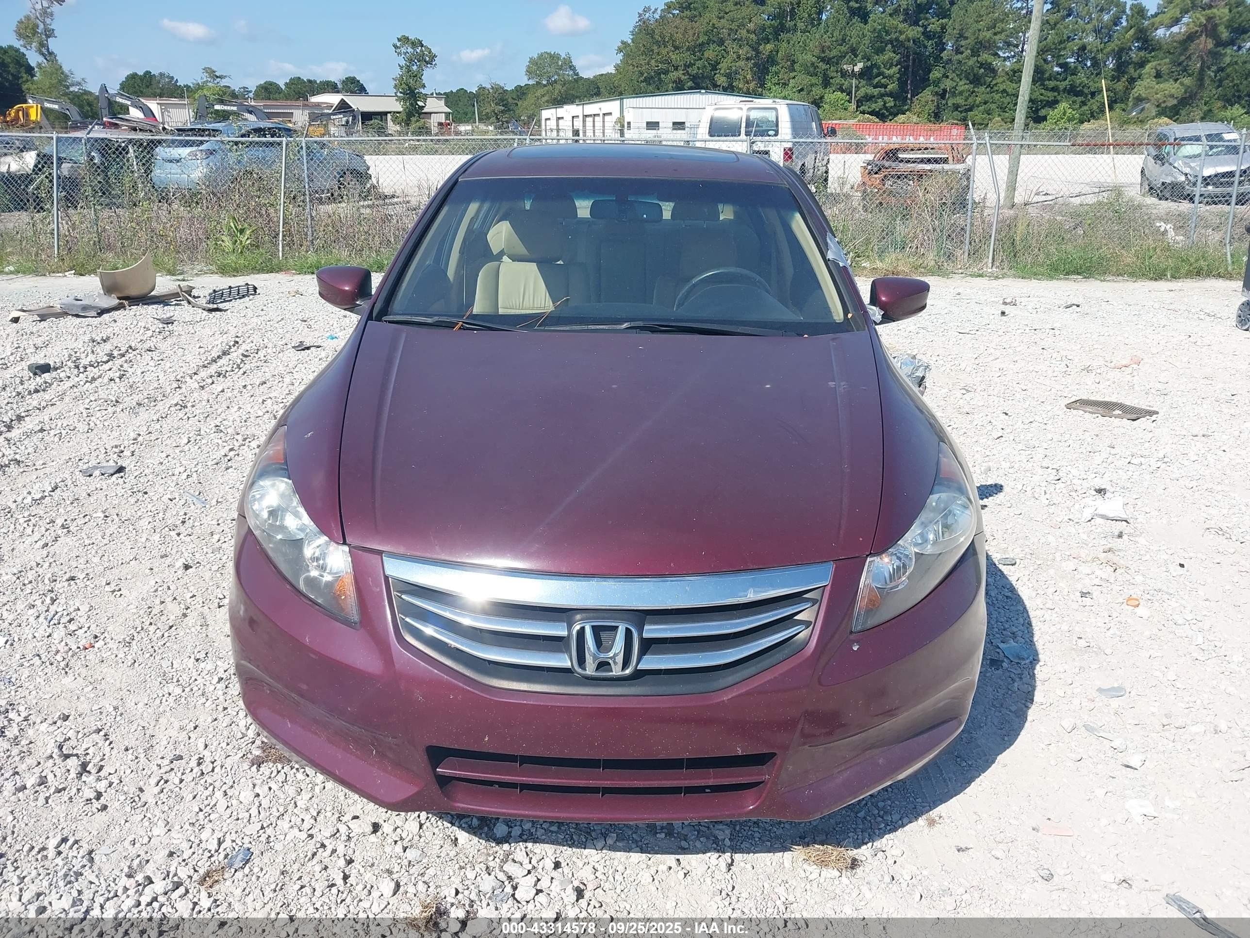2012 Honda Accord Sdn 2.4 Ex-l/ex-l Purple vin: 1HGCP2F83CA111983