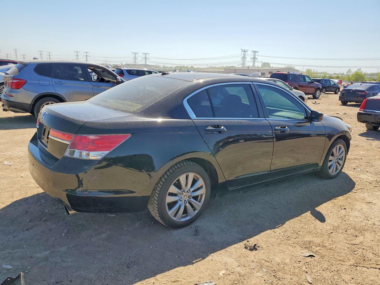 2012 Honda Accord Exl Black vin: 1HGCP2F83CA171763