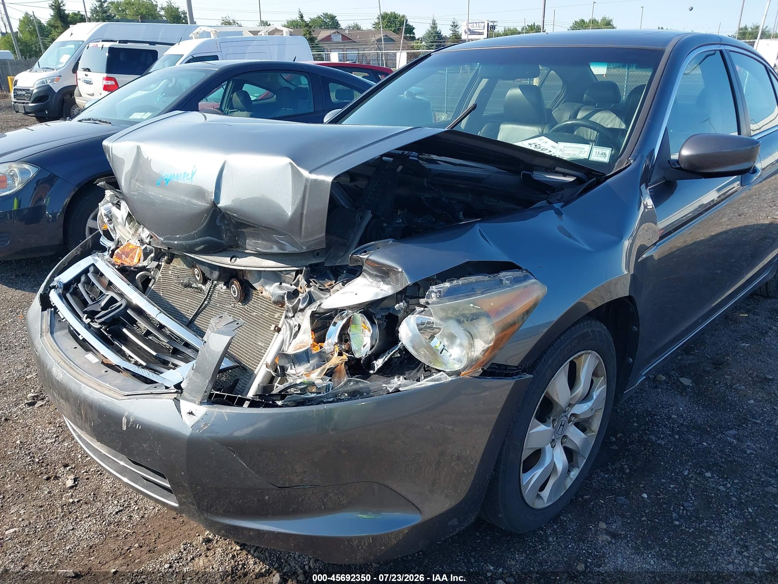 2010 Honda Accord 2.4 Ex-l Gray vin: 1HGCP2F84AA004759