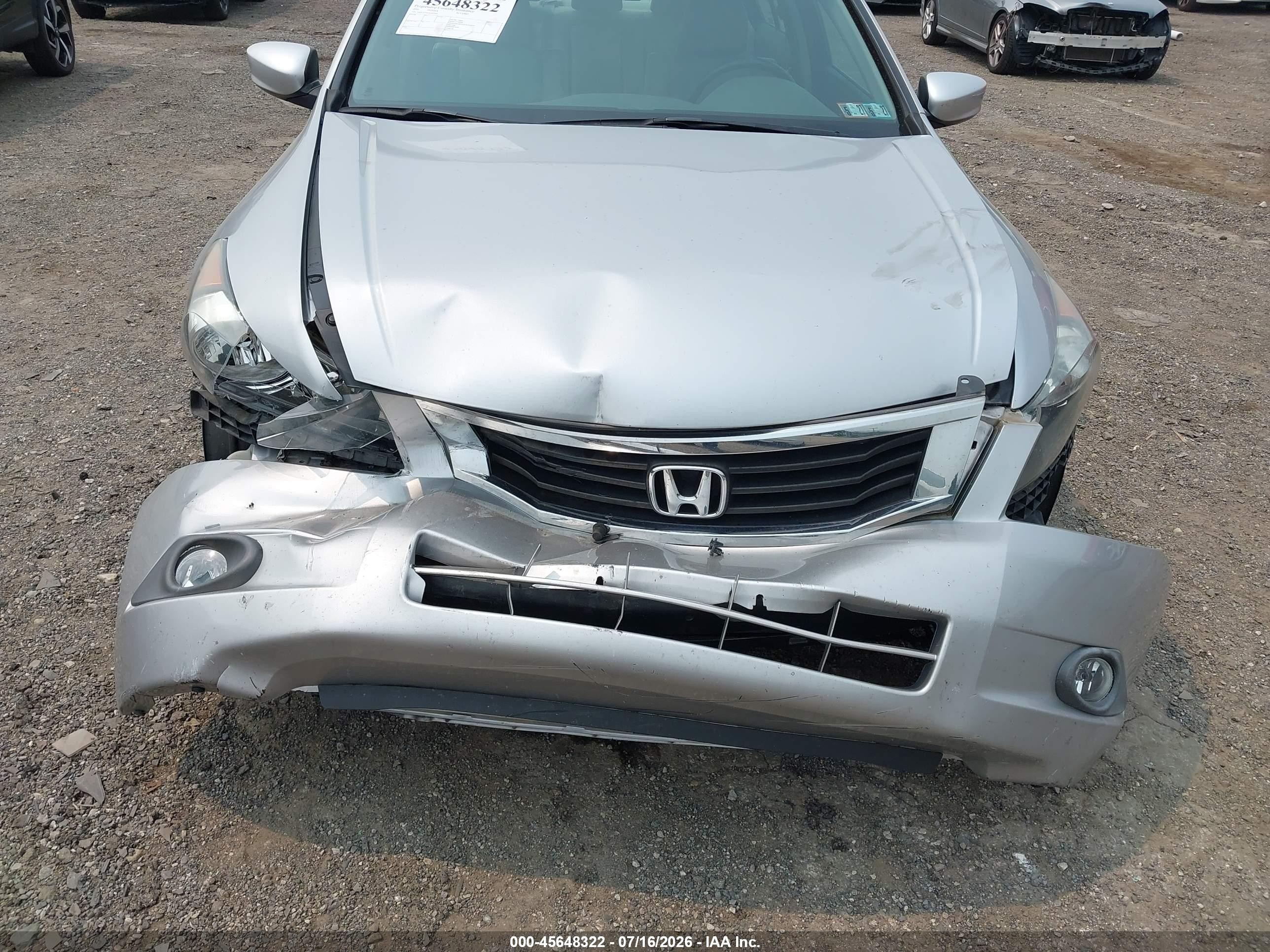2010 Honda Accord 2.4 Ex-l Серебряный vin: 1HGCP2F84AA007001