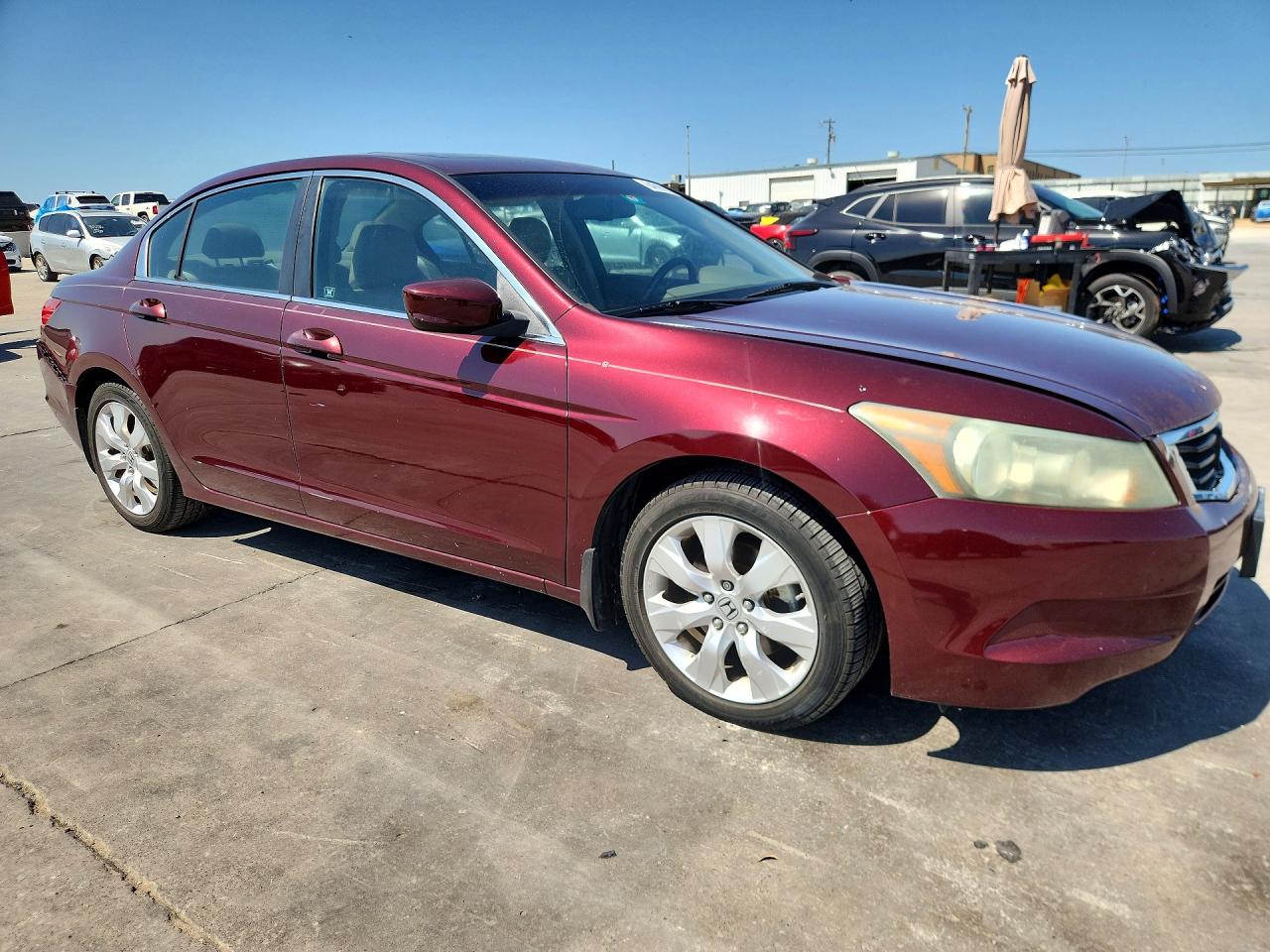 2010 Honda Accord Exl Burgundy vin: 1HGCP2F84AA033873