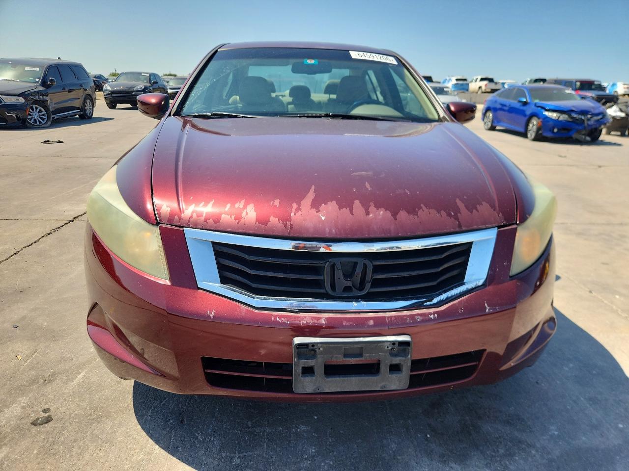 2010 Honda Accord Exl Burgundy vin: 1HGCP2F84AA033873