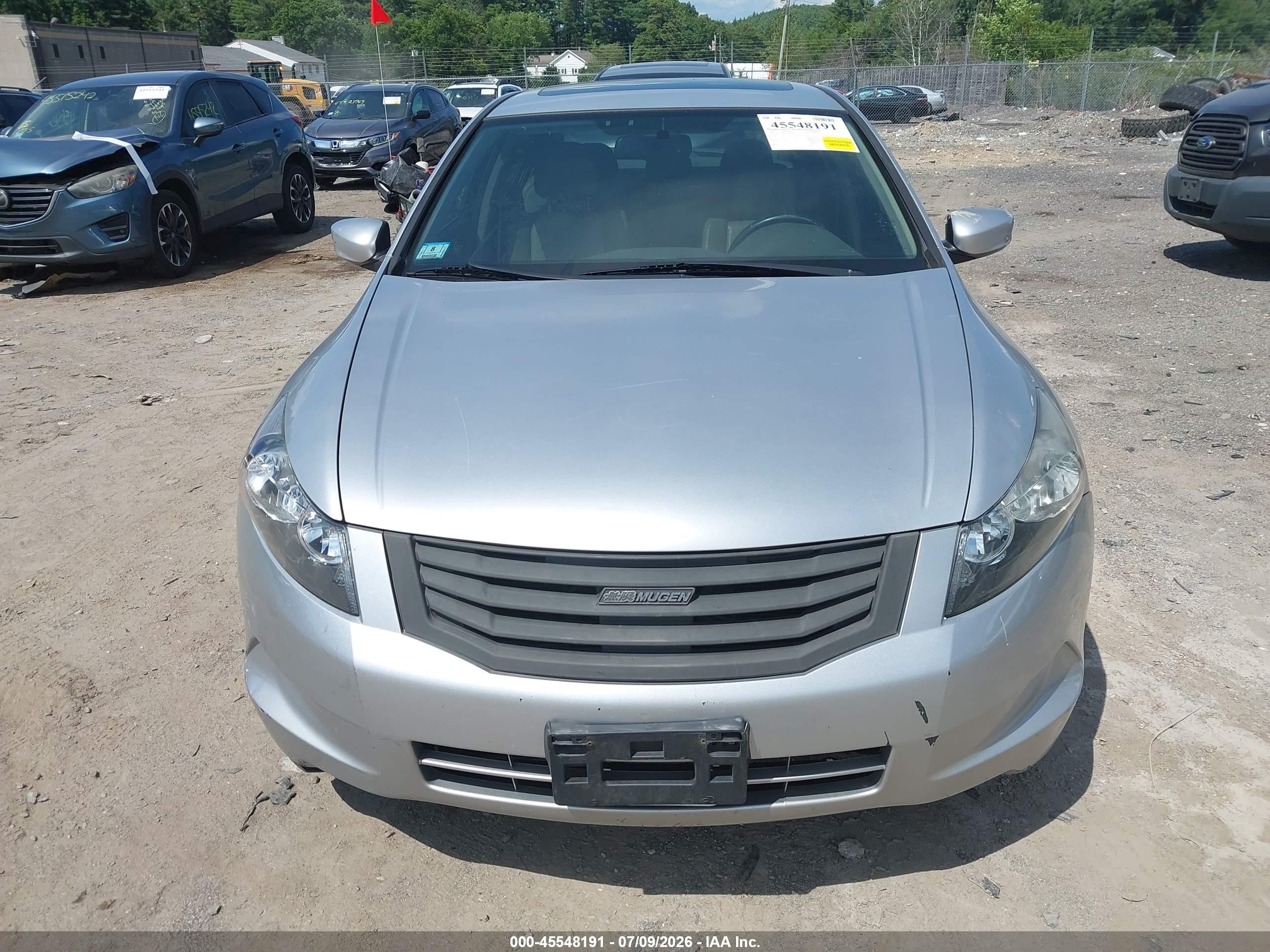 2010 Honda Accord 2.4 Ex-l Silver vin: 1HGCP2F84AA036398