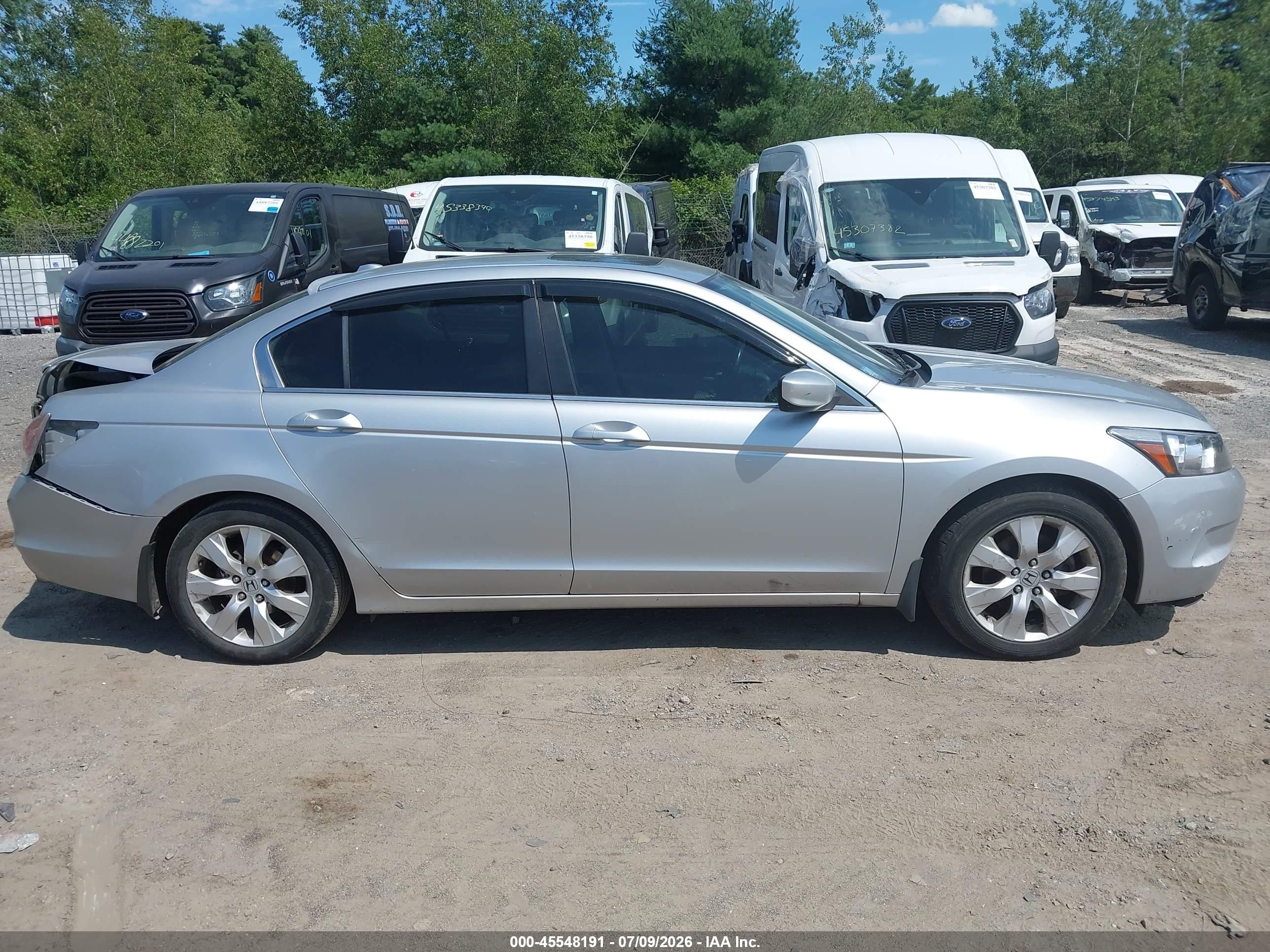 2010 Honda Accord 2.4 Ex-l Silver vin: 1HGCP2F84AA036398