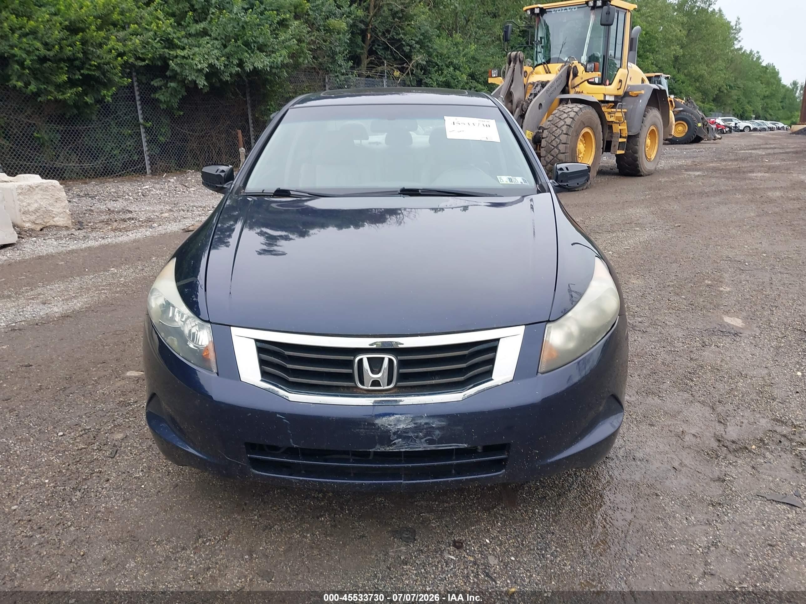 2010 Honda Accord 2.4 Ex-l Blue vin: 1HGCP2F84AA050799