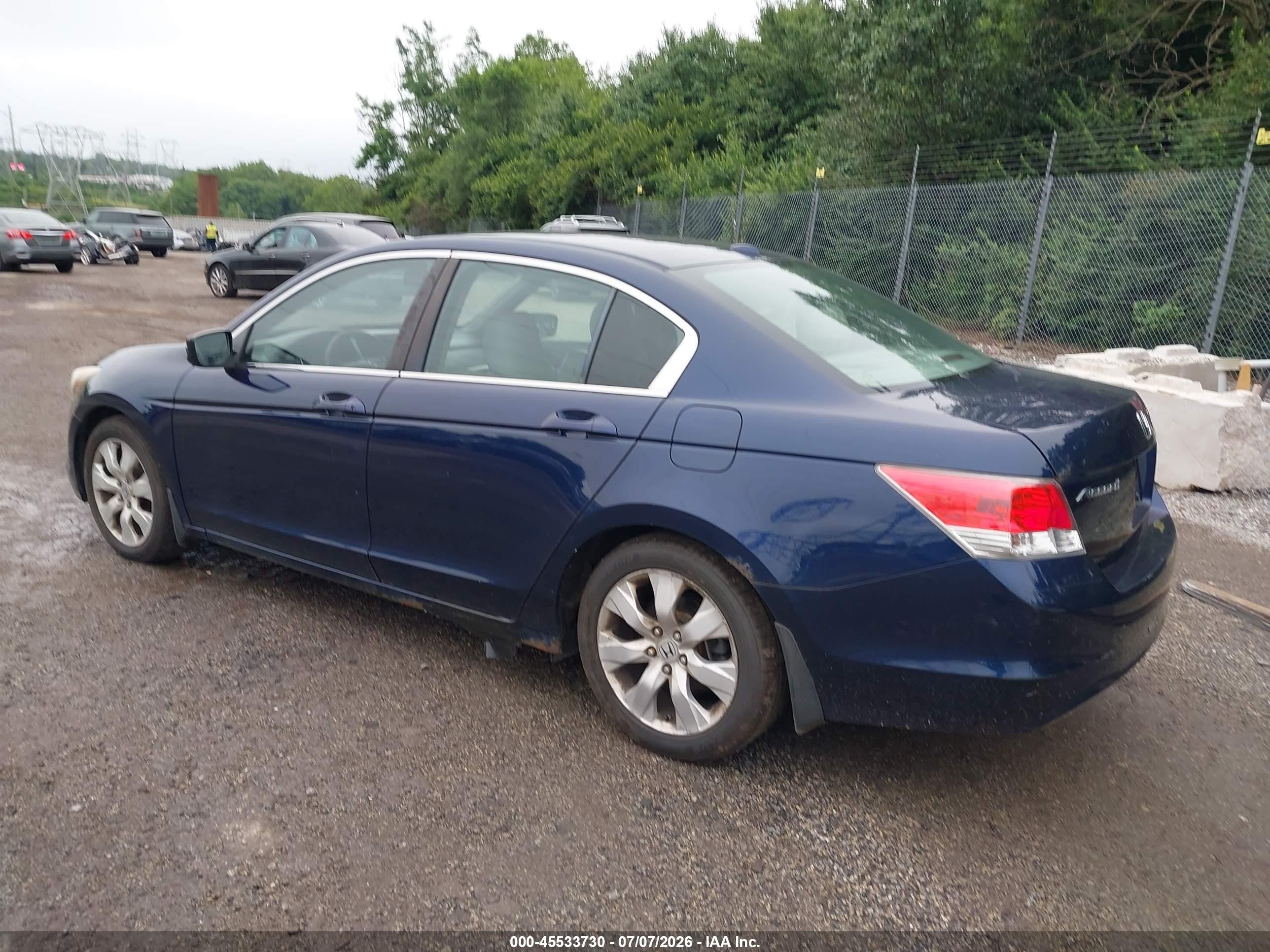 2010 Honda Accord 2.4 Ex-l Blue vin: 1HGCP2F84AA050799